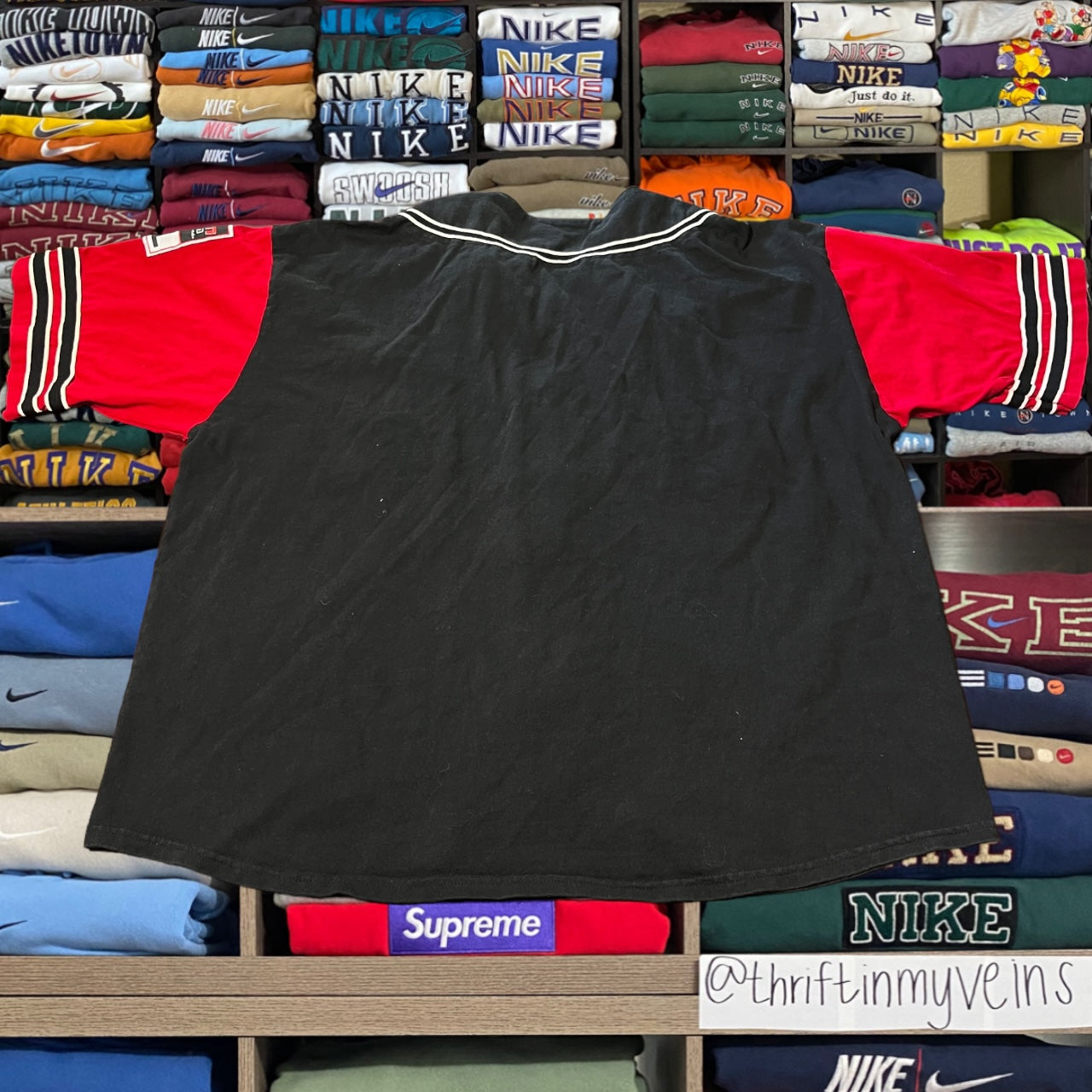 90s espn button up sweater
