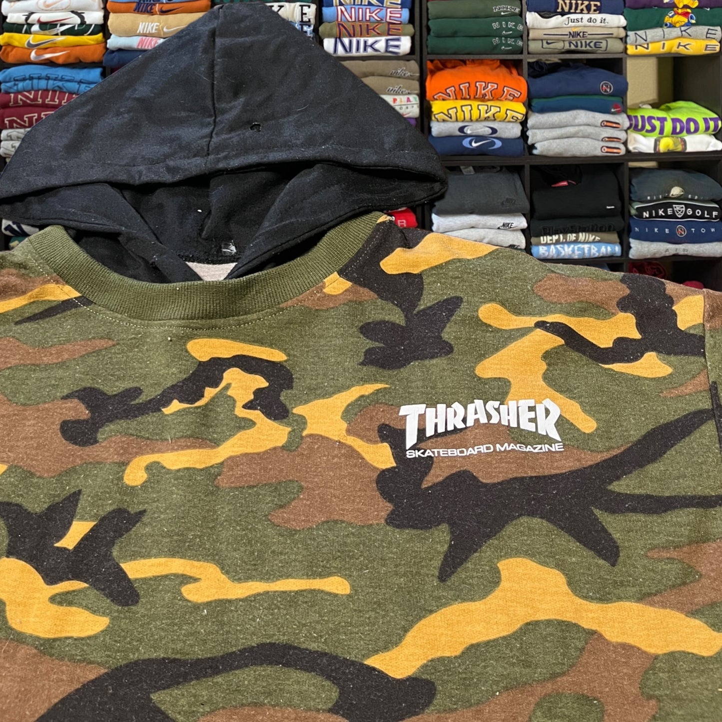 Thrasher camo hoodie