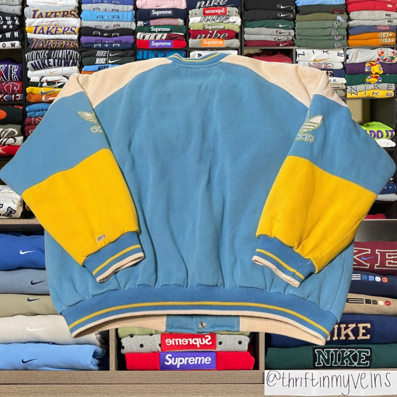 80s adidas puffer jacket (large)