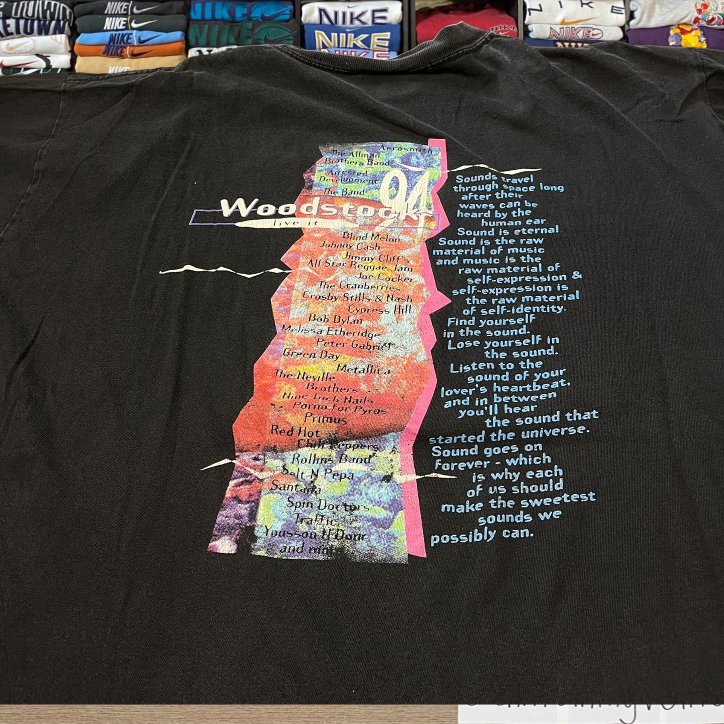 1994 woodstock band shirt (xlarge)