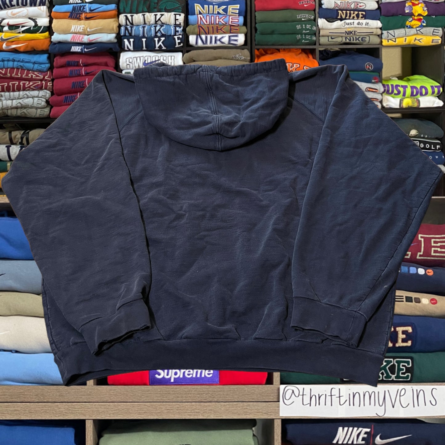 90s adidas embroidered logo hoodie