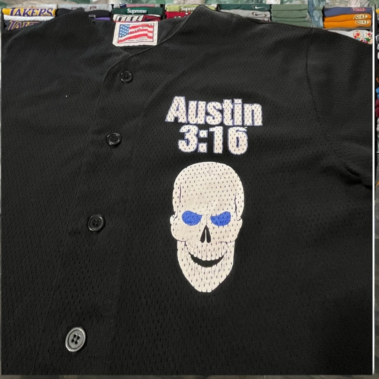 90s Austin 3:16 stone cold wwe button up
