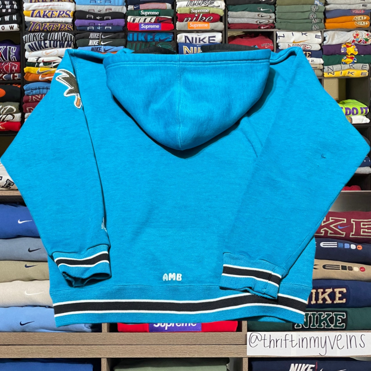 90s San Jose sharks hoodie (large)