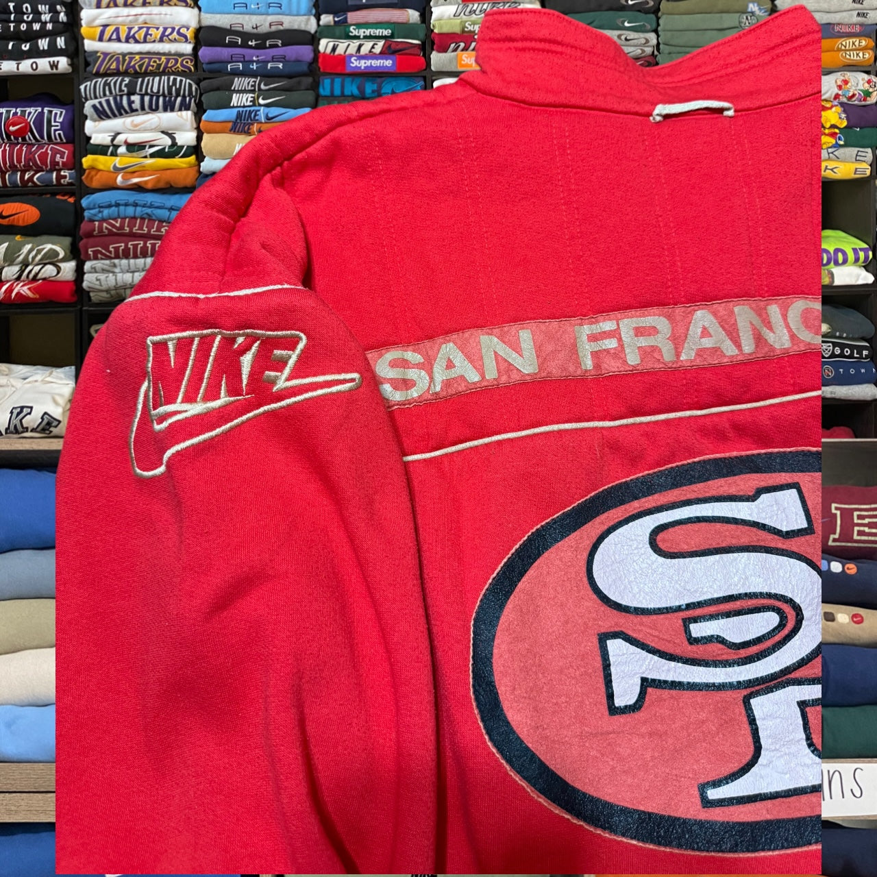 90s NIKE X 49ers nfl quarter zip (Xlarge)