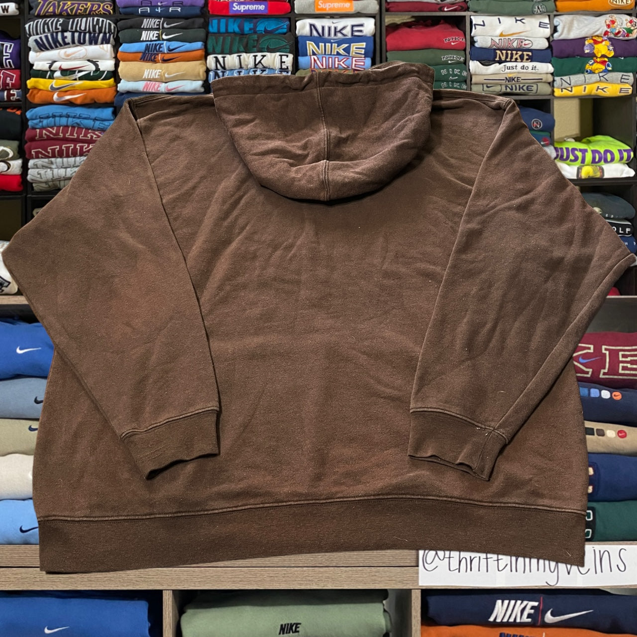 Y2K Hurley brown skater hoodie