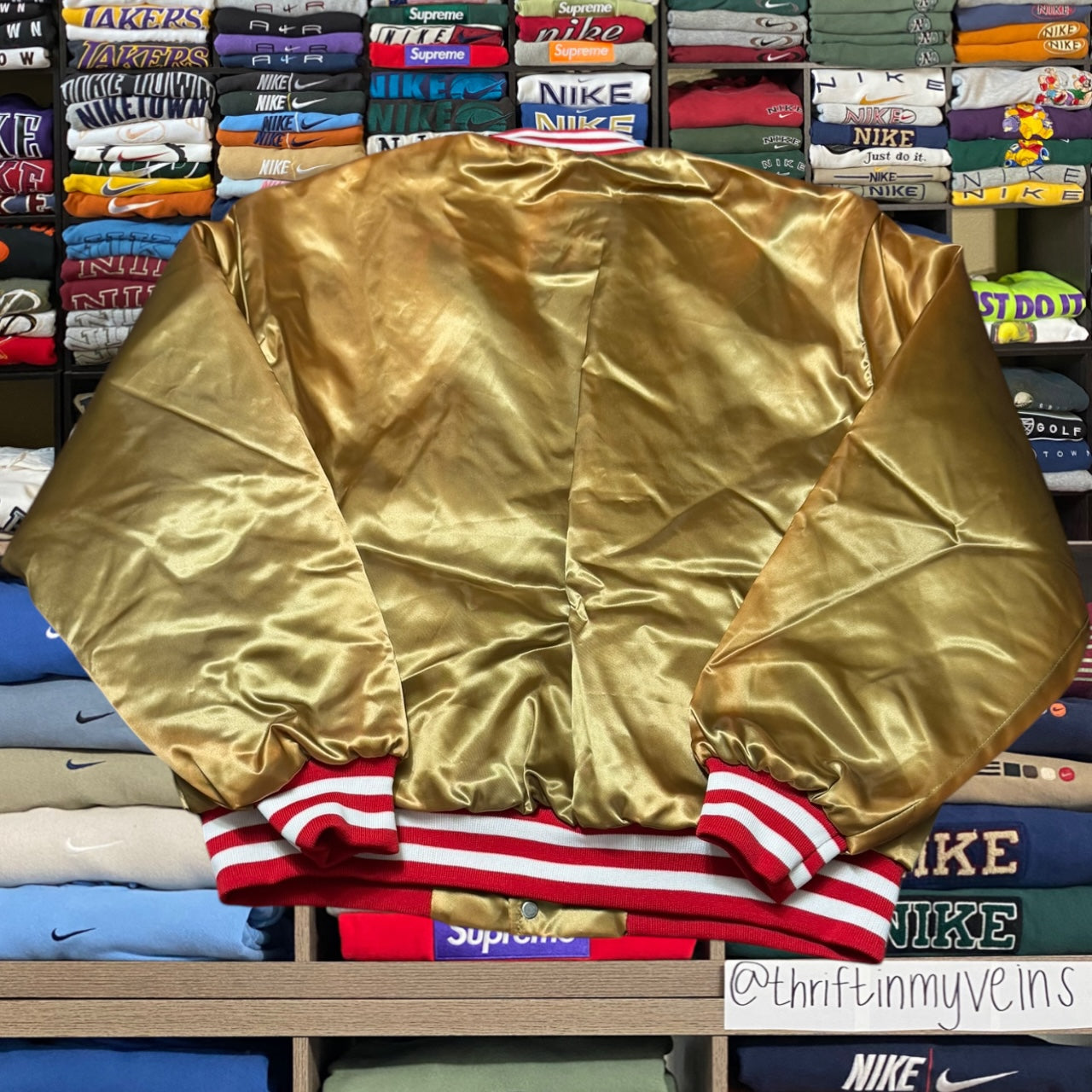 90s 49ers satin jacket (Xlarge)