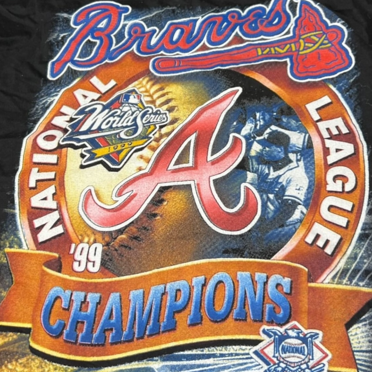 1999 Atlanta braves mlb baseball rap tee ( xlarge )