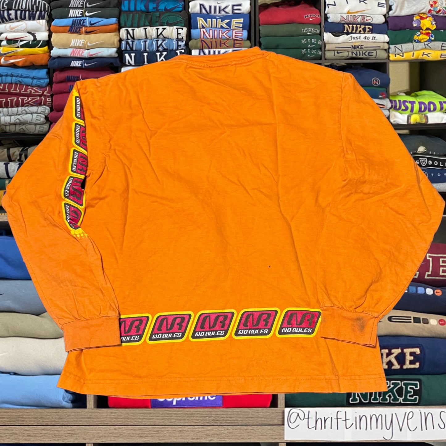 Y2K no fear skater shirt