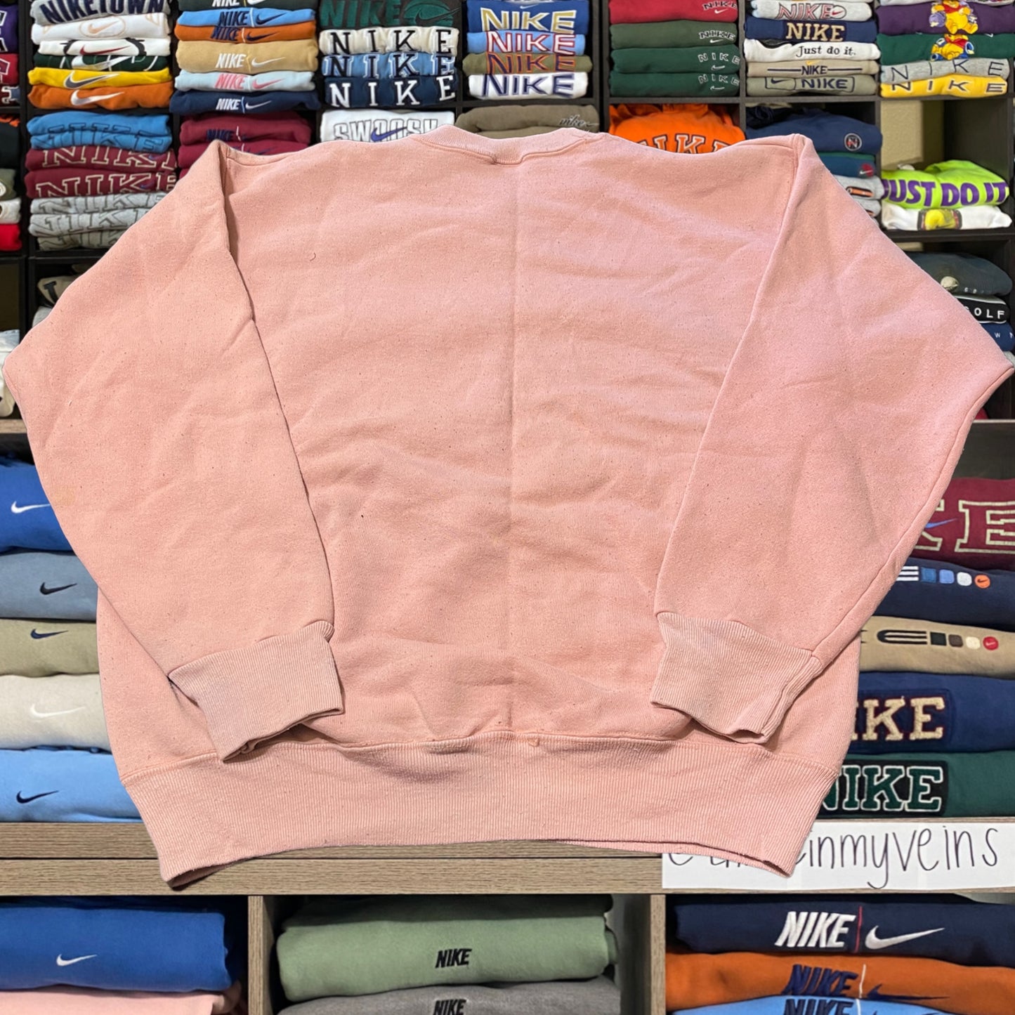 90s gold’s gym pink sweater