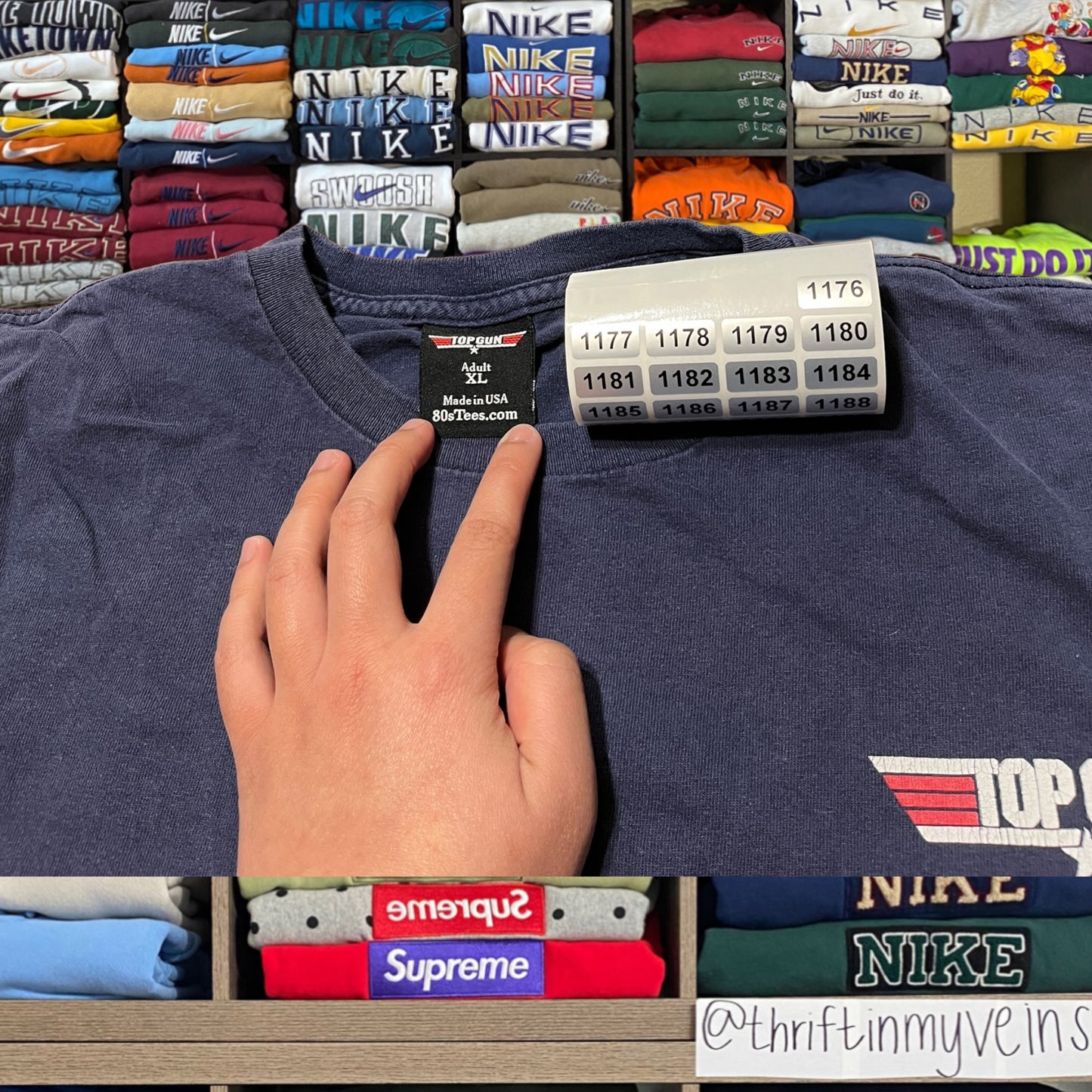 vintage top gun goose shirt