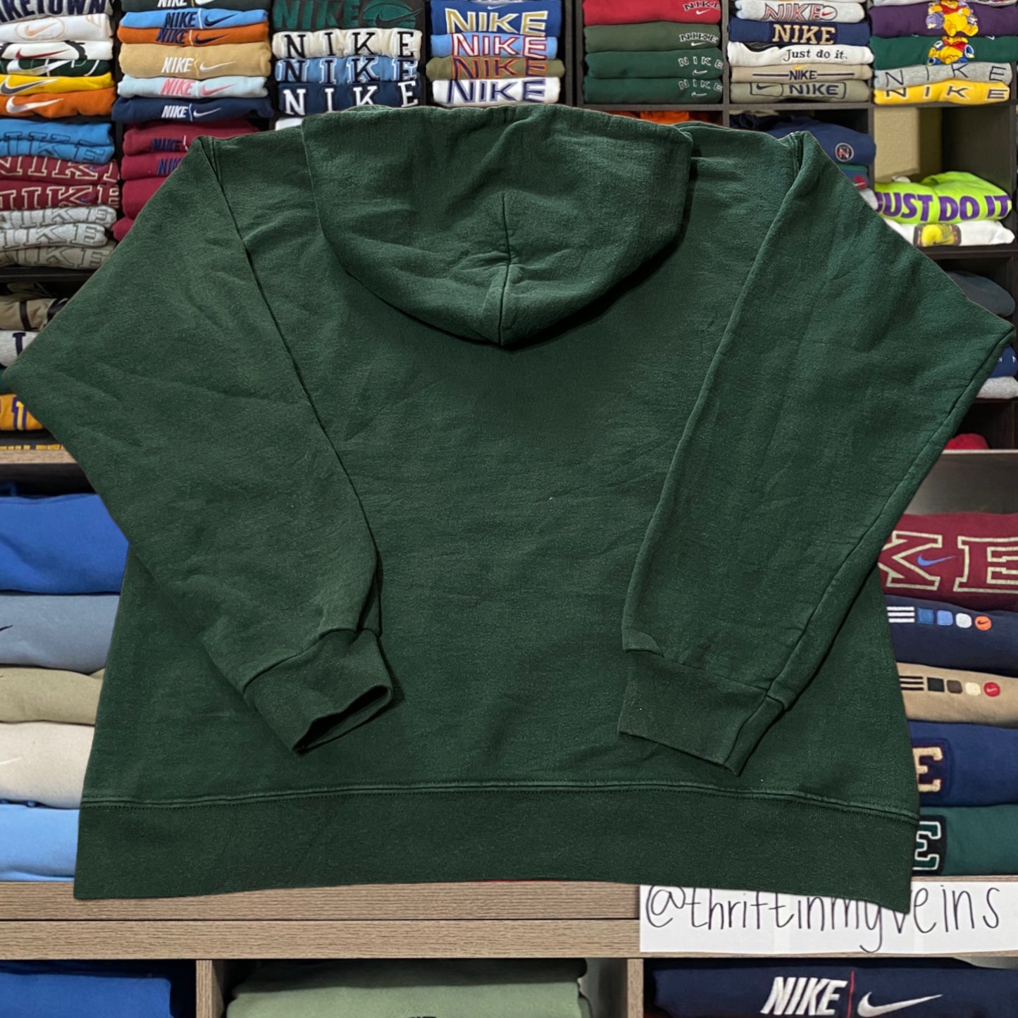Y2K thrasher green hoodie