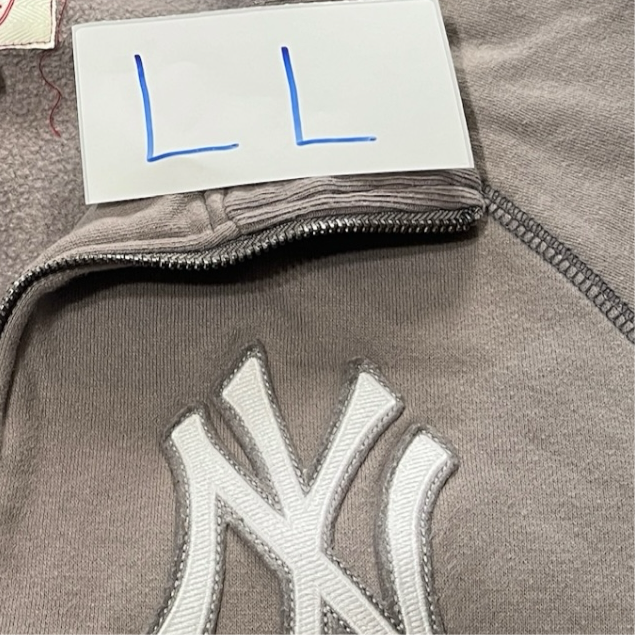 Y2K New York Yankees mlb baseball quarter zip sweater