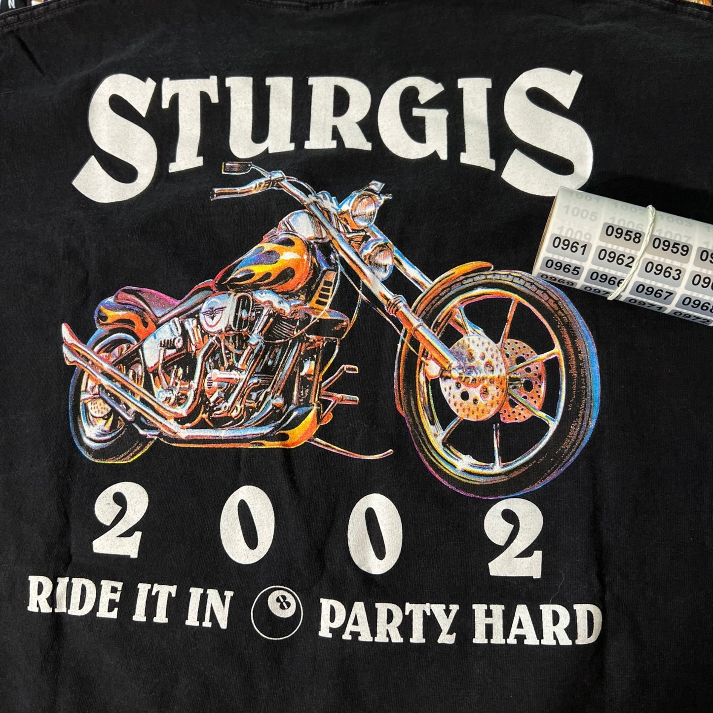 2002 sturgis motorcycle shirt ( xlarge )