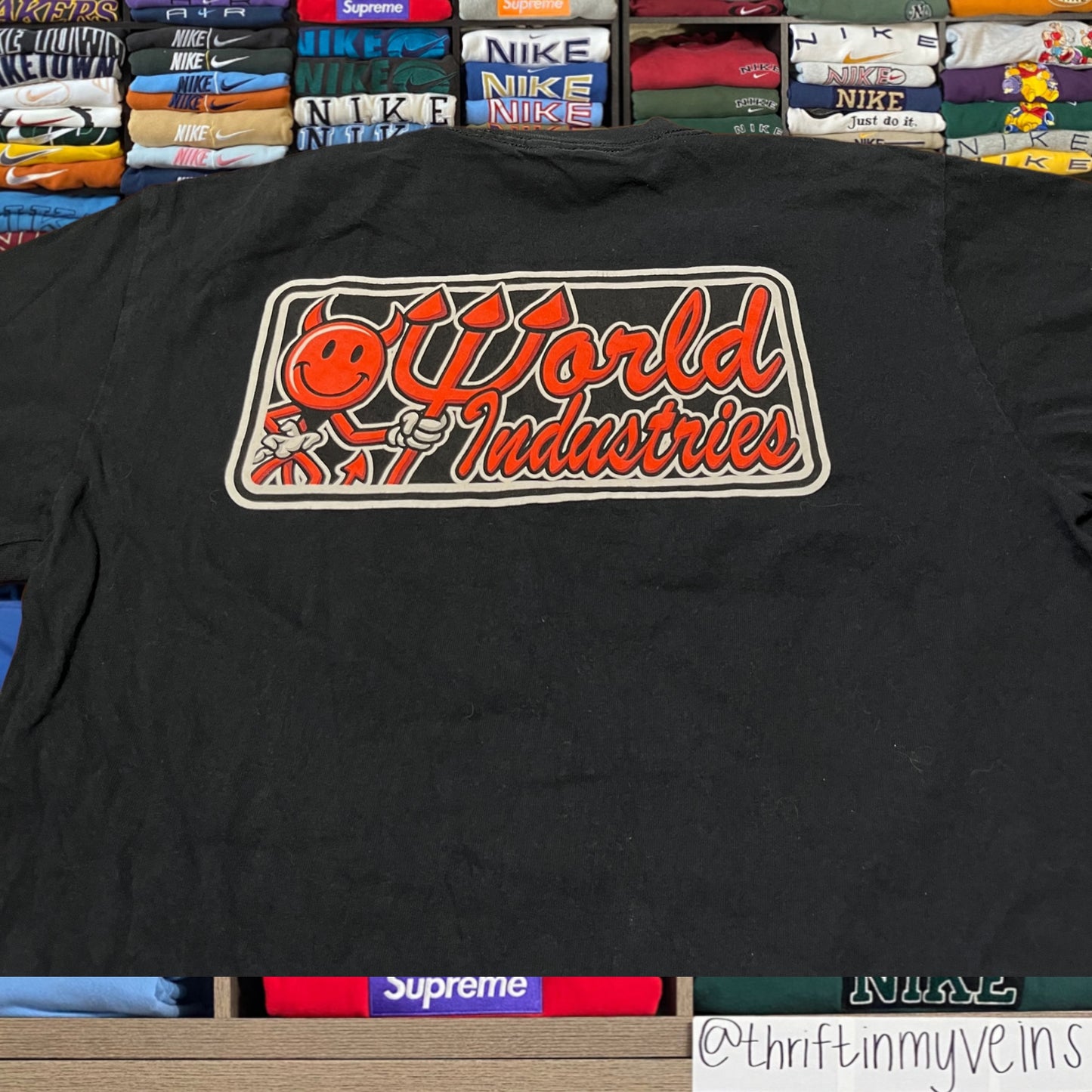 World industries skater shirt