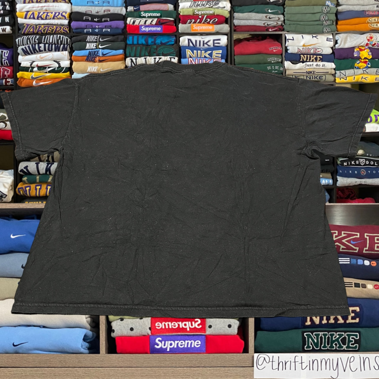 Y2K skeleton skull grunge shirt