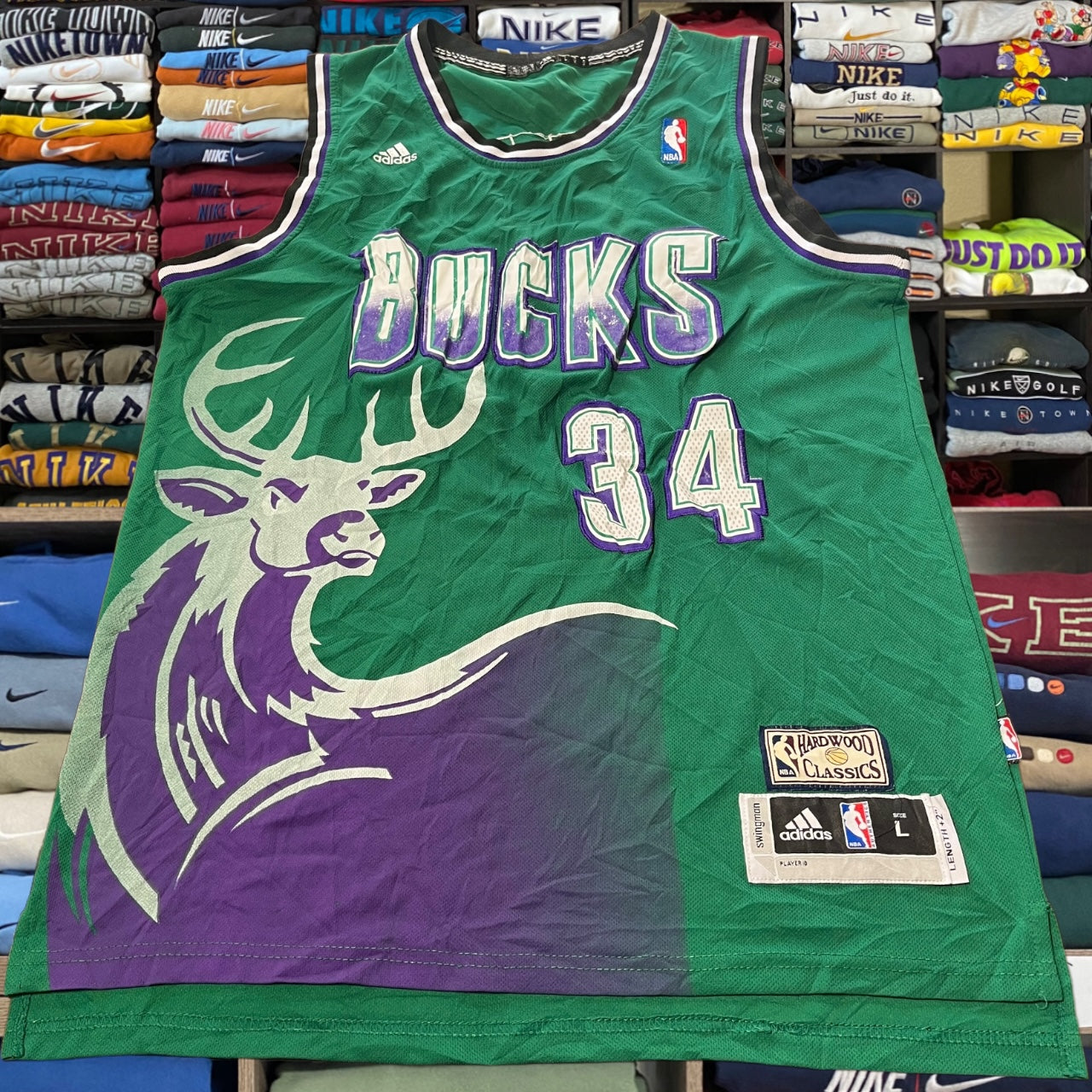 Y2K ray Allen Milwaukee bucks nba basketball jersey