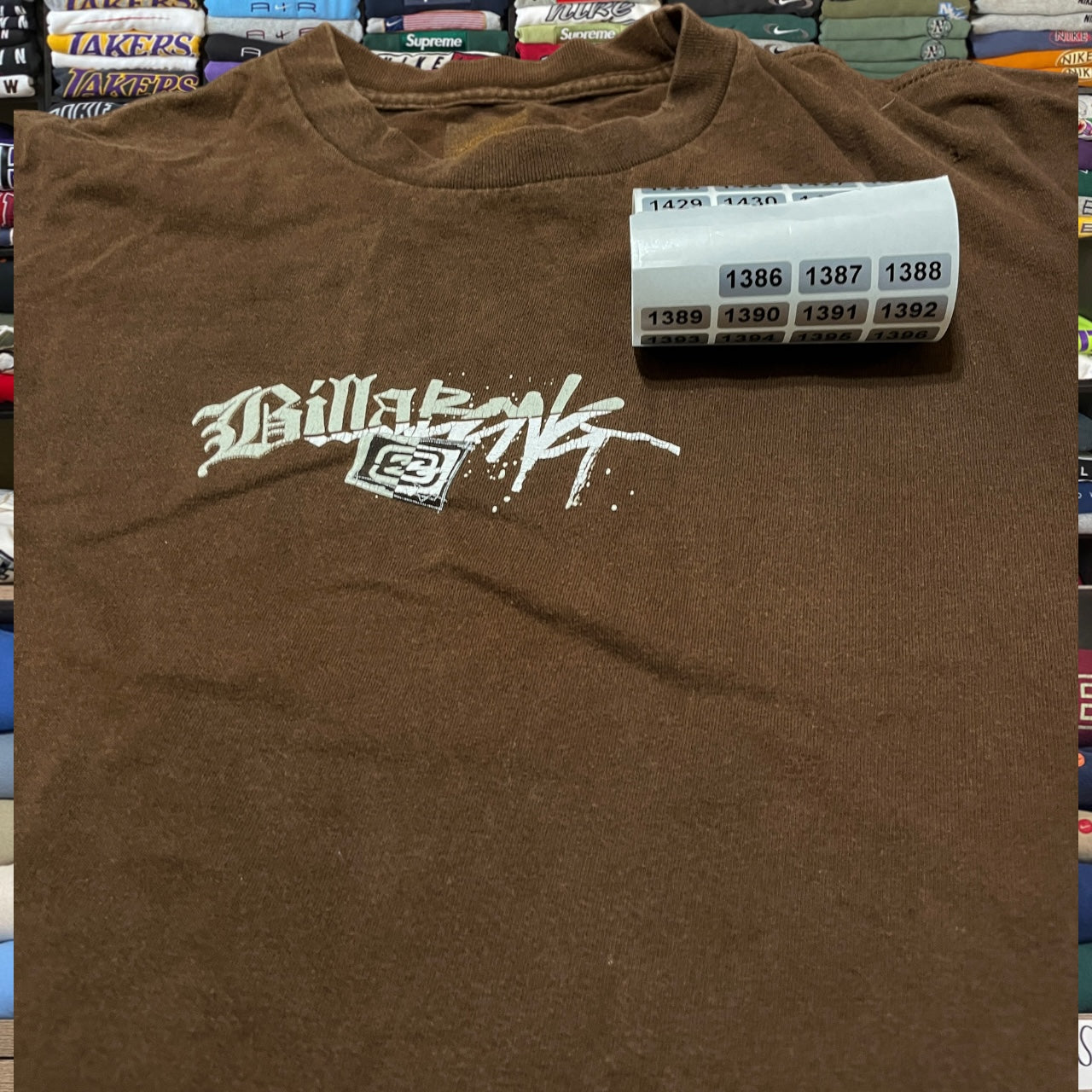 y2k brown billabong shirt (large)