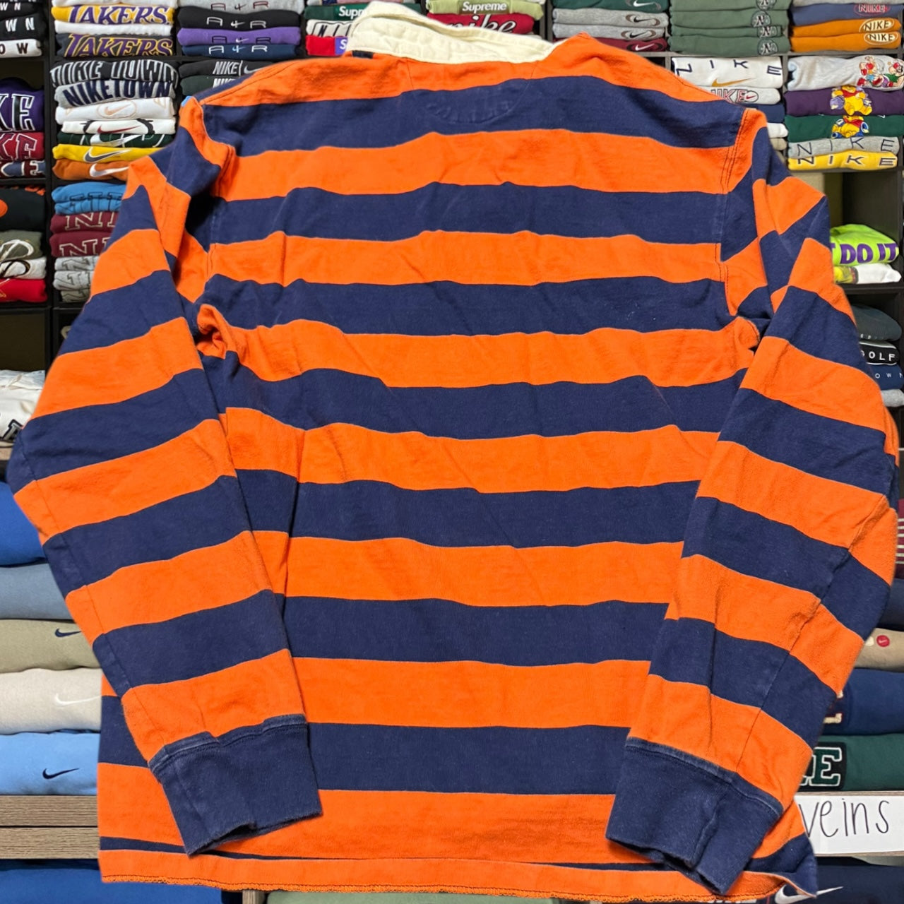 90s ralph lauren stripe shirt (small)