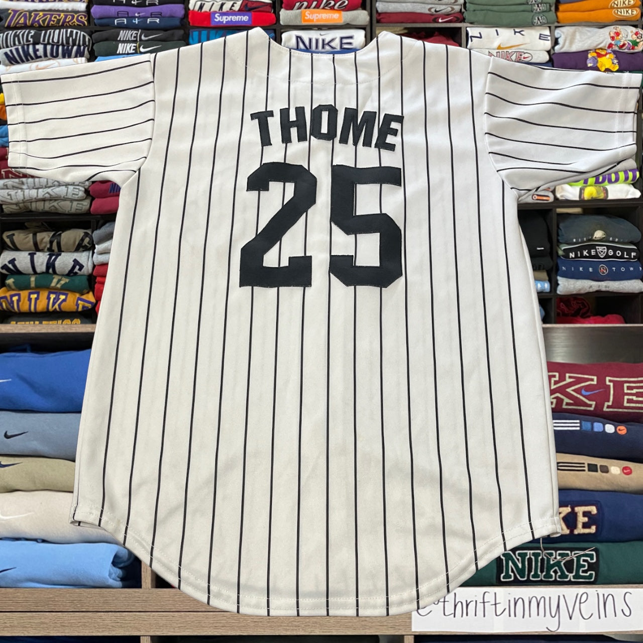 Vtg Chicago white Sox mlb baseball button up