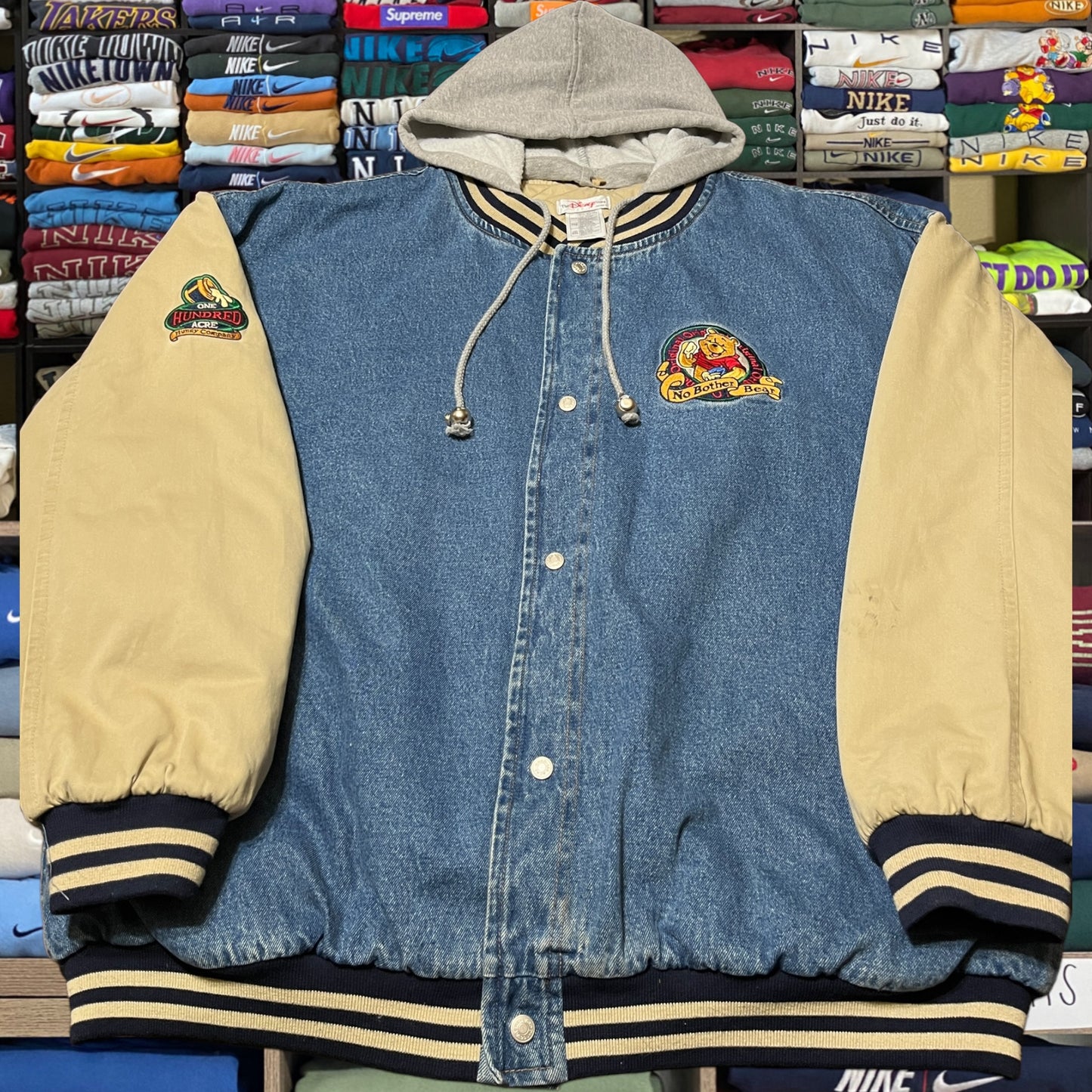 vintage winnie the pooh varsity jacket