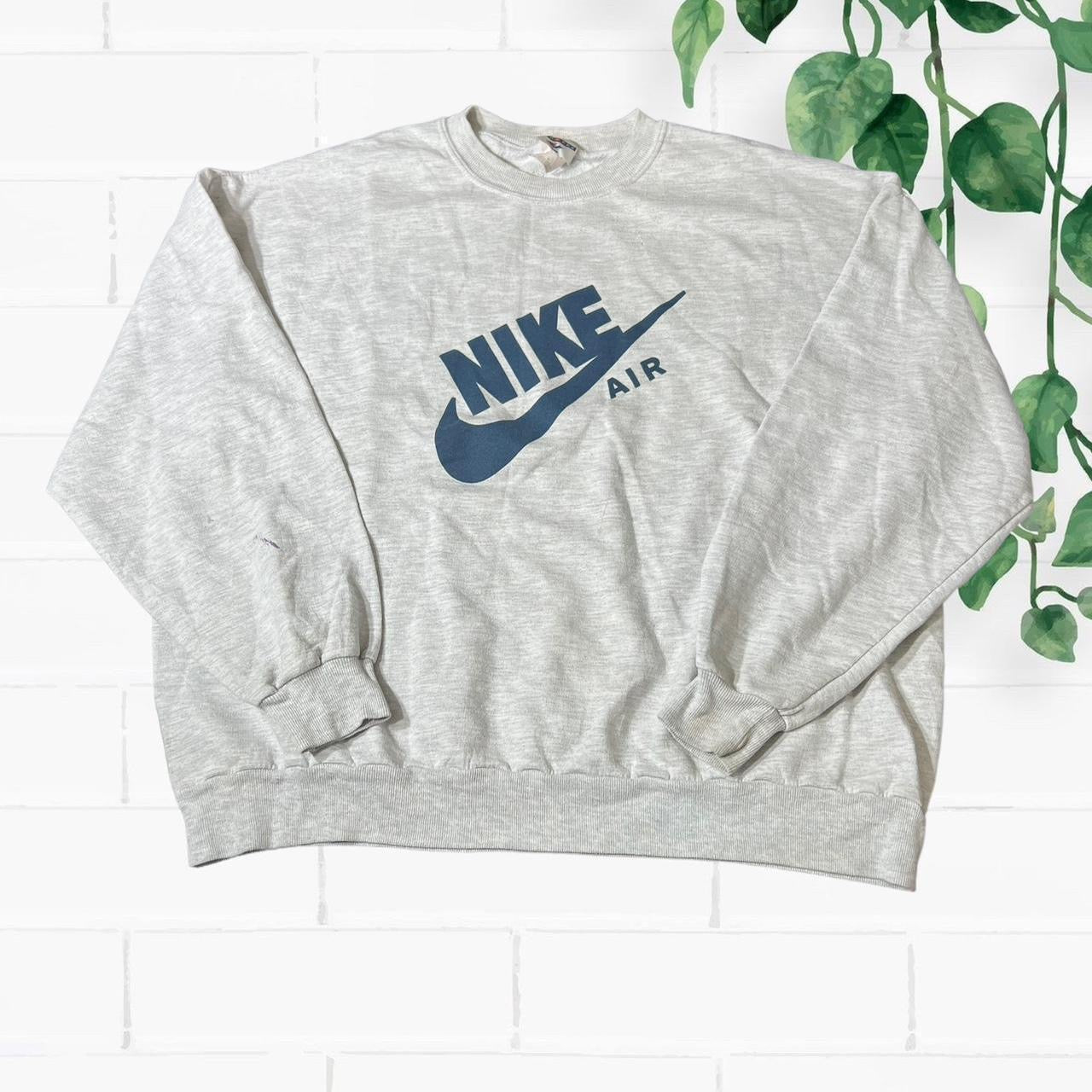 90s nike air grey sweater (xlarge)