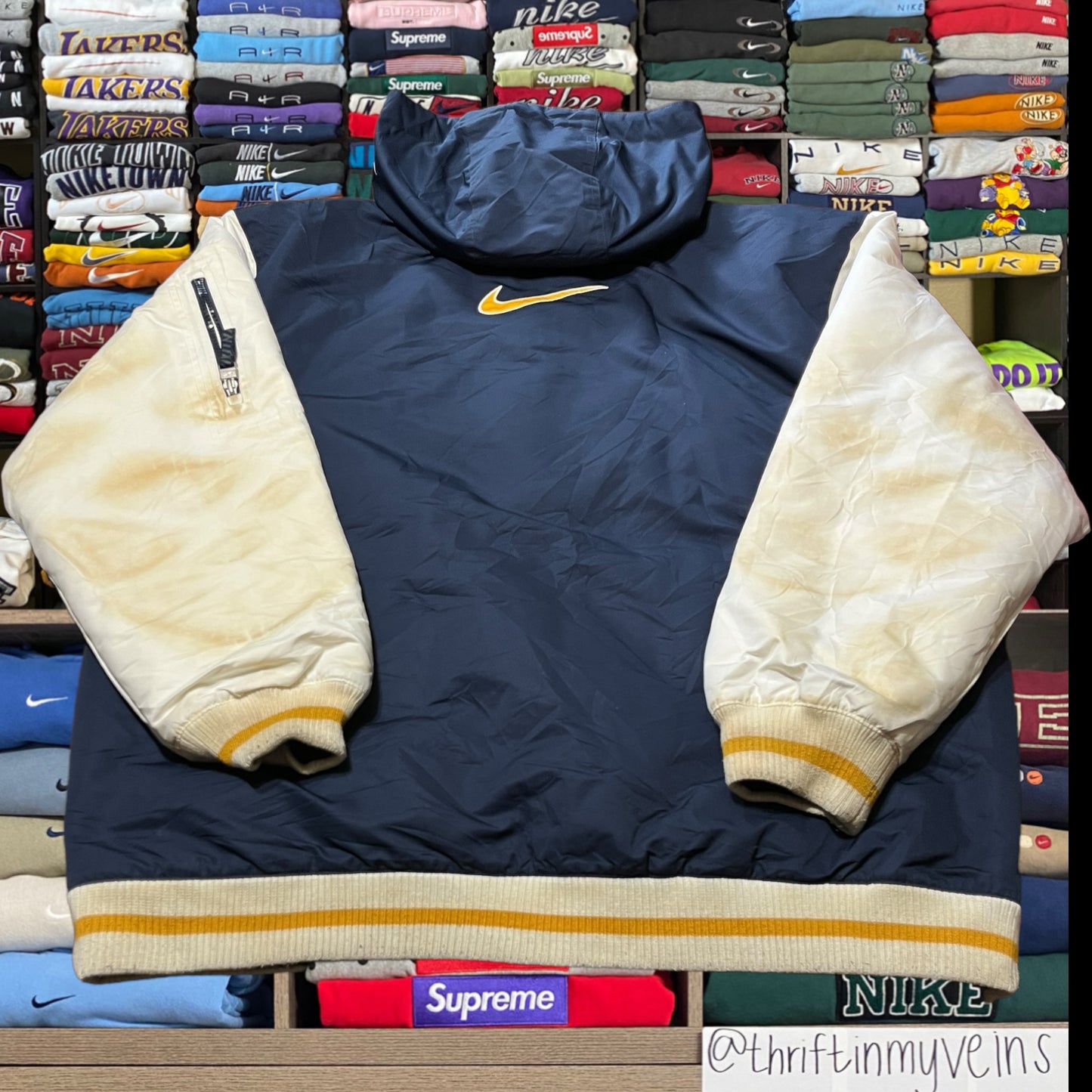 vintage 90s nike puffer jacket