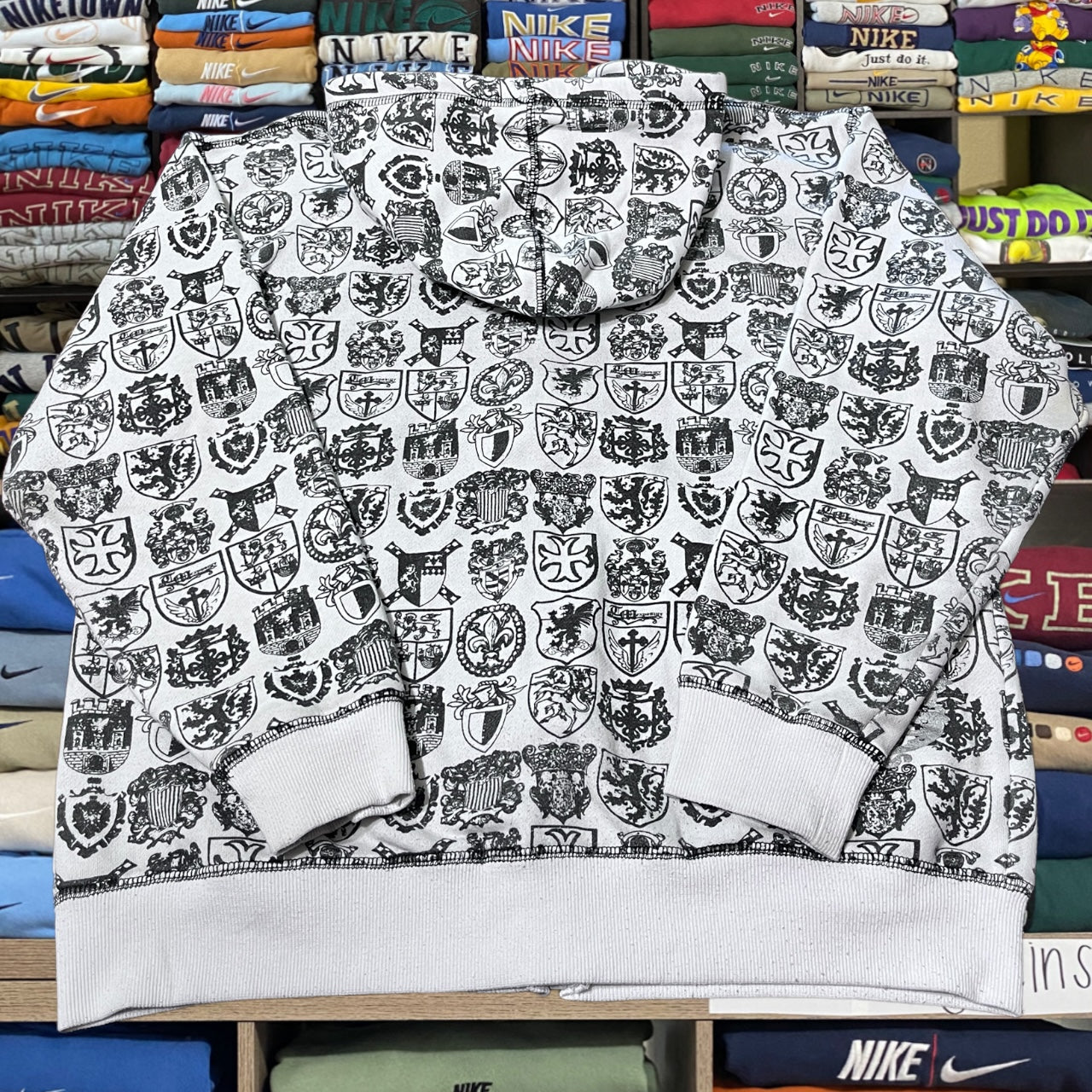 Y2k skater exposure full zip all over print