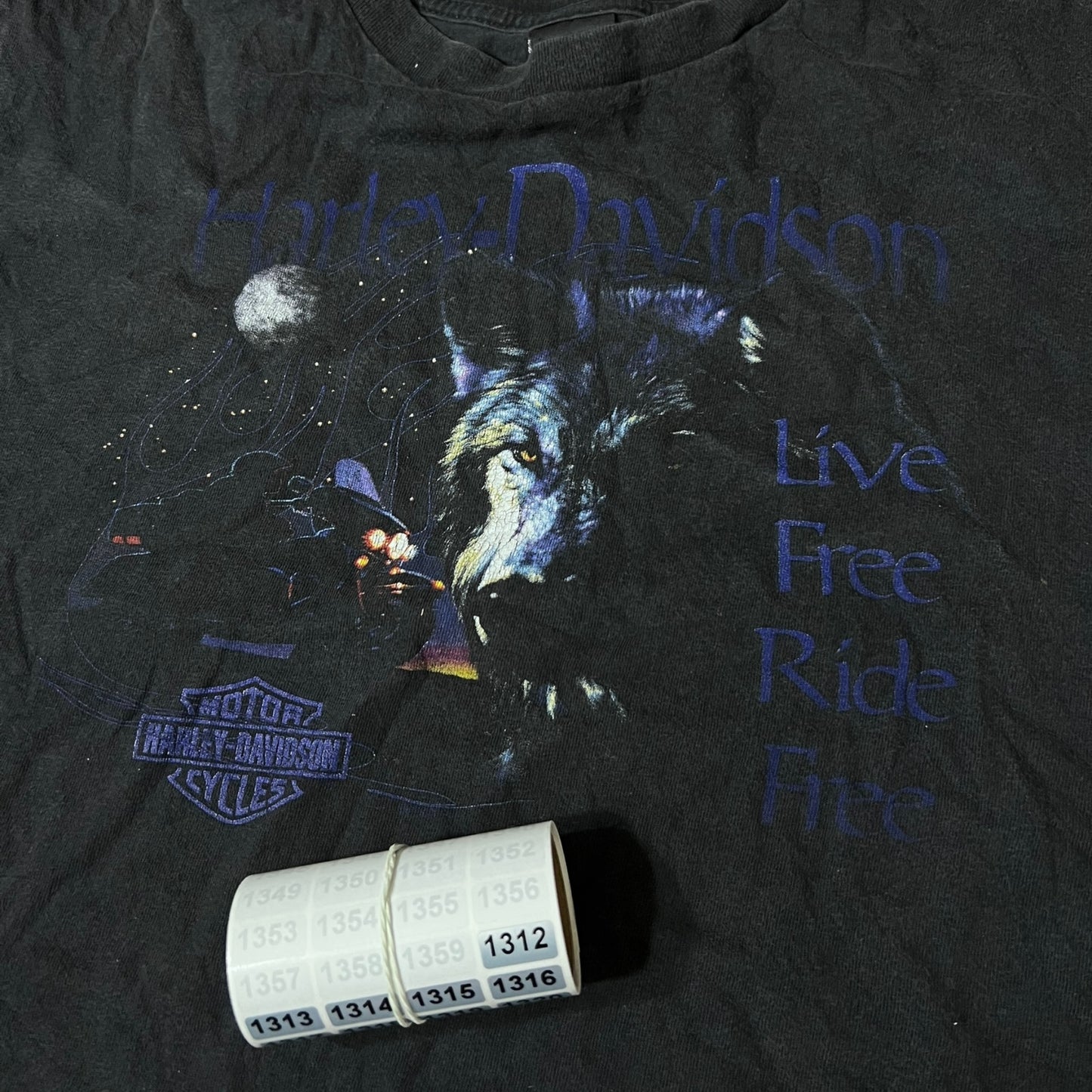 90s Harley Davison biker motorcycle shirt