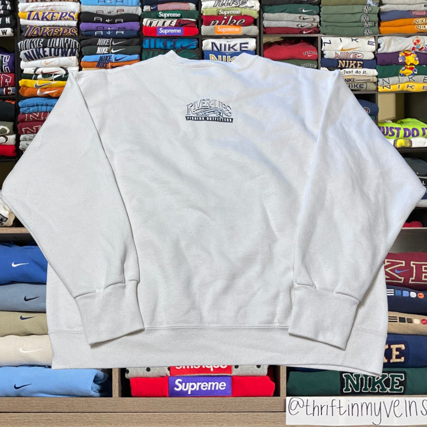 90s bible scripture Jesus river of life sweater