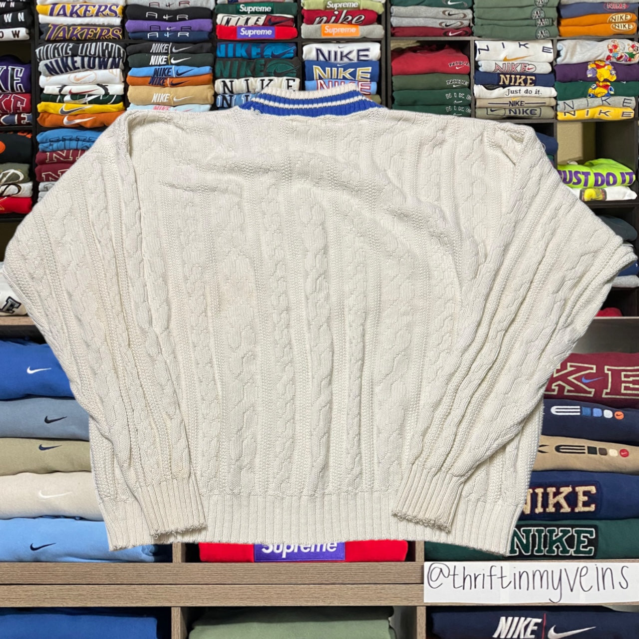 90s NBA knitted sweatshirt (Large)