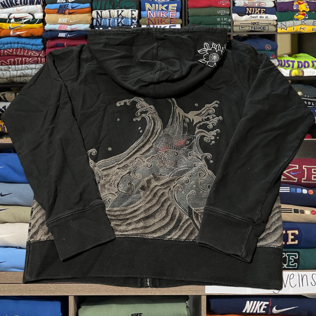Y2K wave skater lucky hoodie