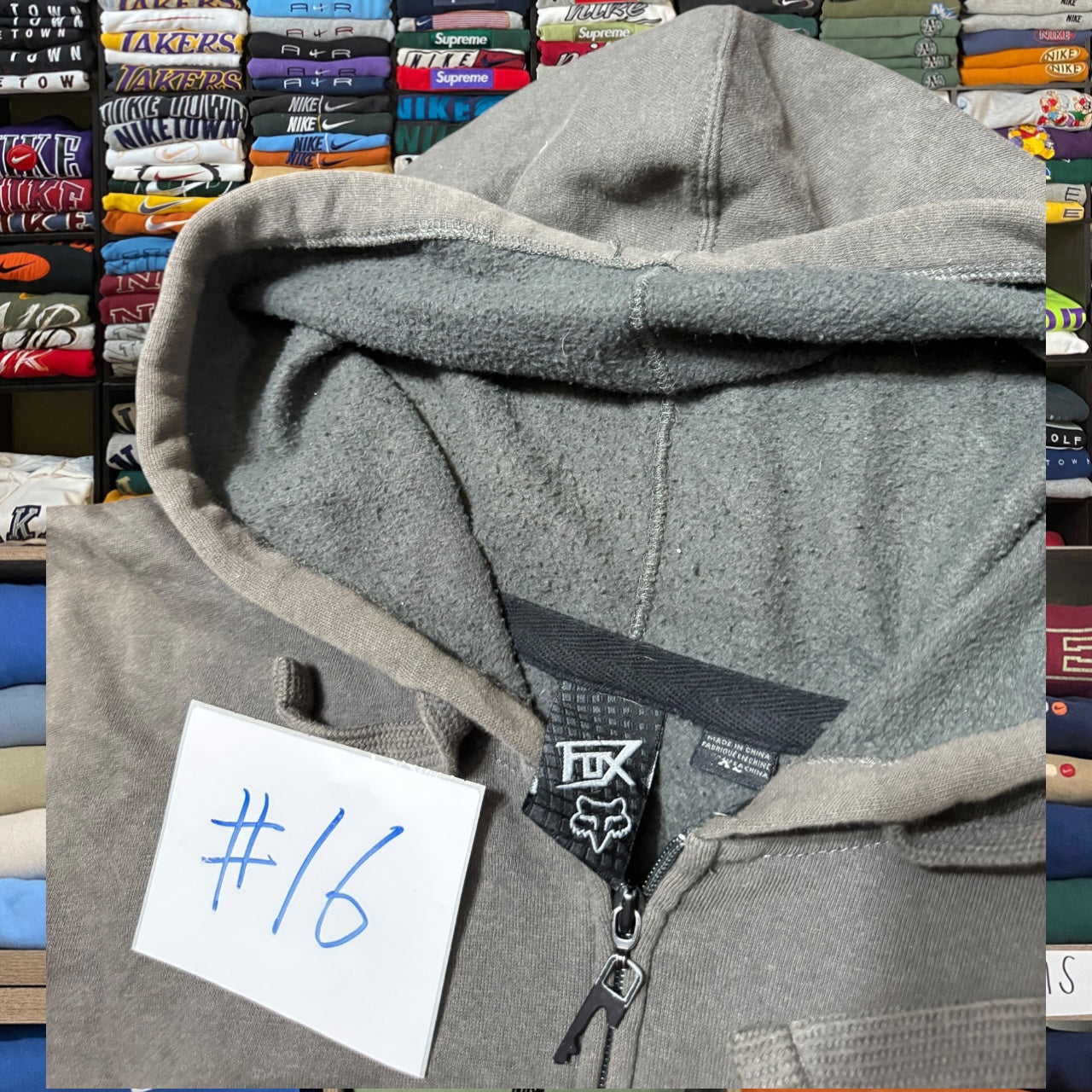 y2k fox racing skater hoodie (Xlarge)