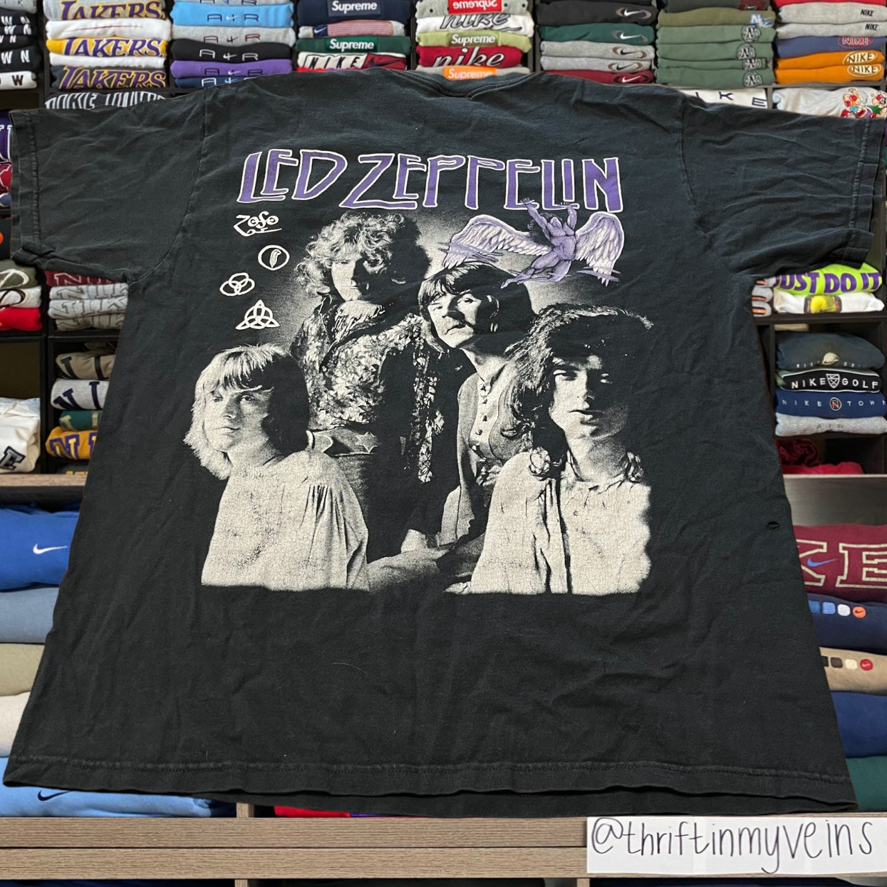 90s Led Zeppelin band tee shirt