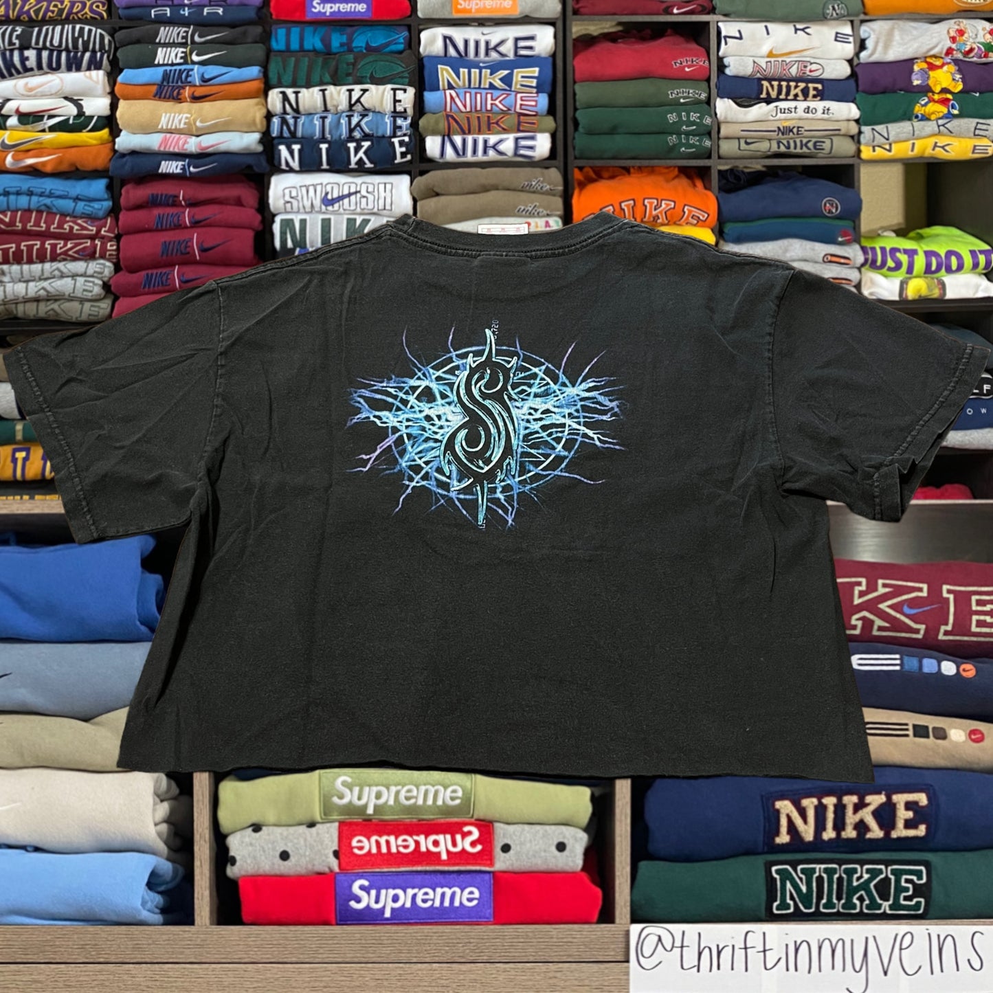 Y2K slipknot cropped shirt