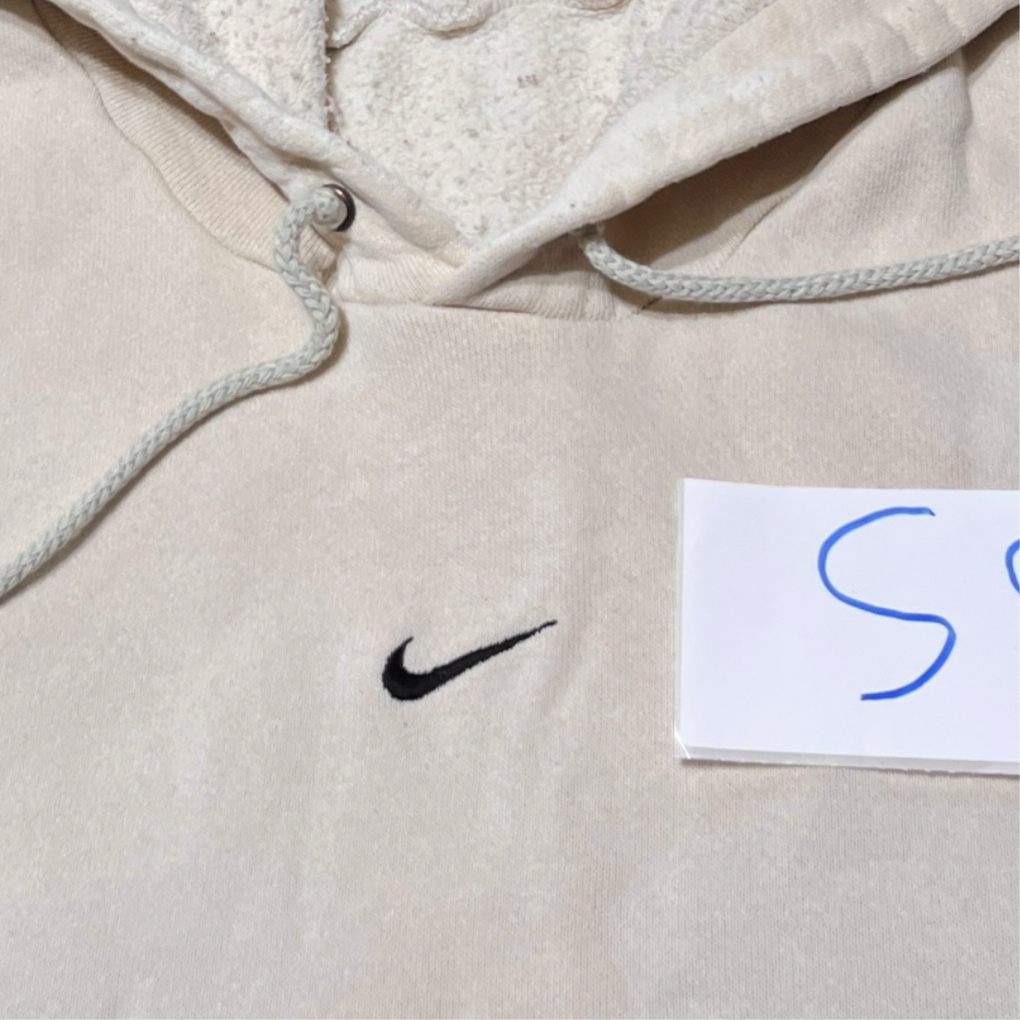 Vintage Y2K 2001 crème Nike center swoosh hoodie