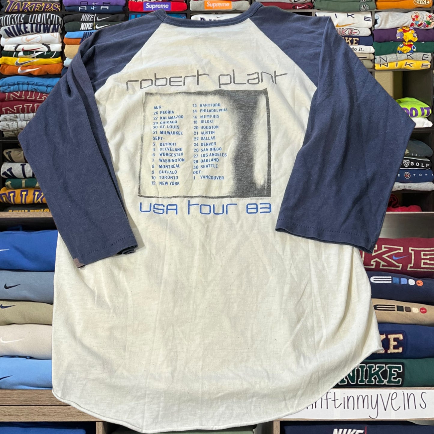Vtg 1983 robert plant shirt