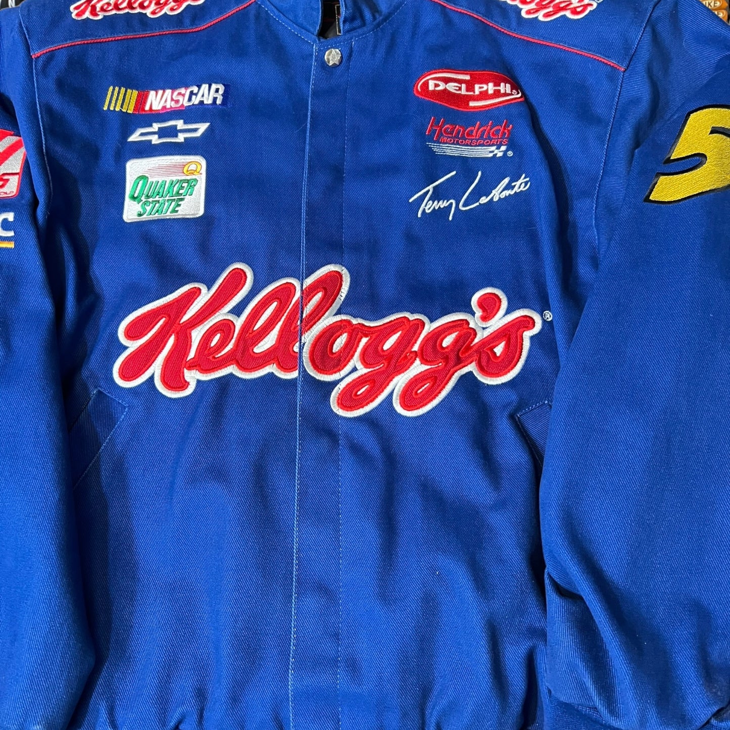 Vintage Tony the Tiger NASCAR varsity jacket heavy weighted super good quality