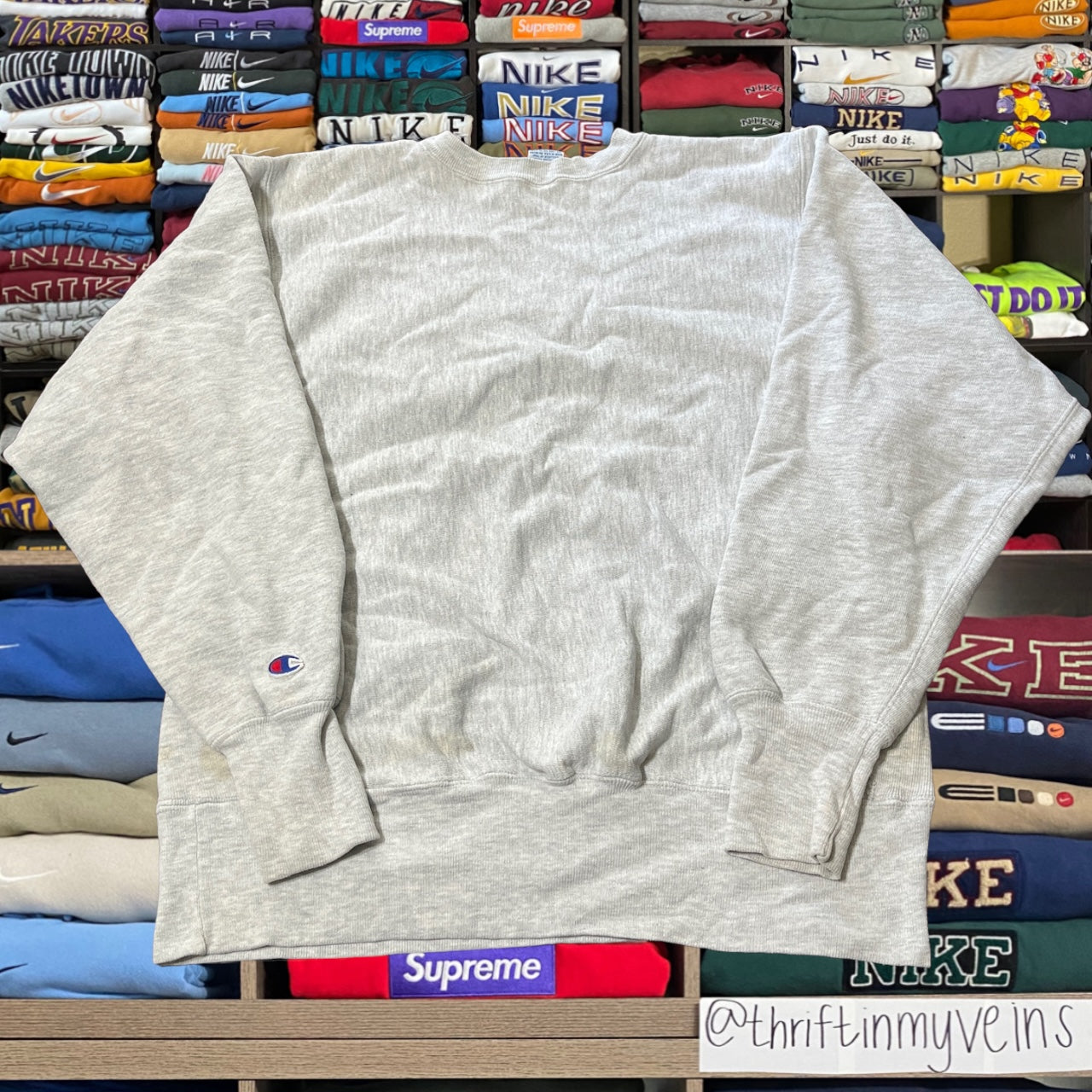 90s UConn huskies champion reverse weave