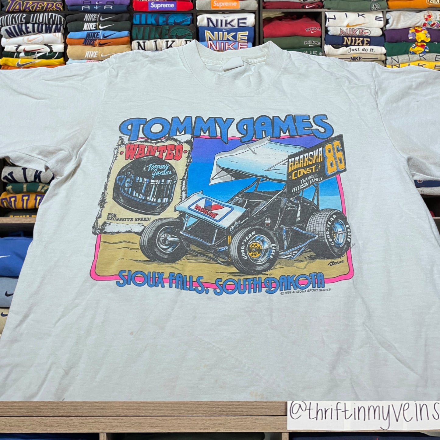 vintage 90s racing team car shirt