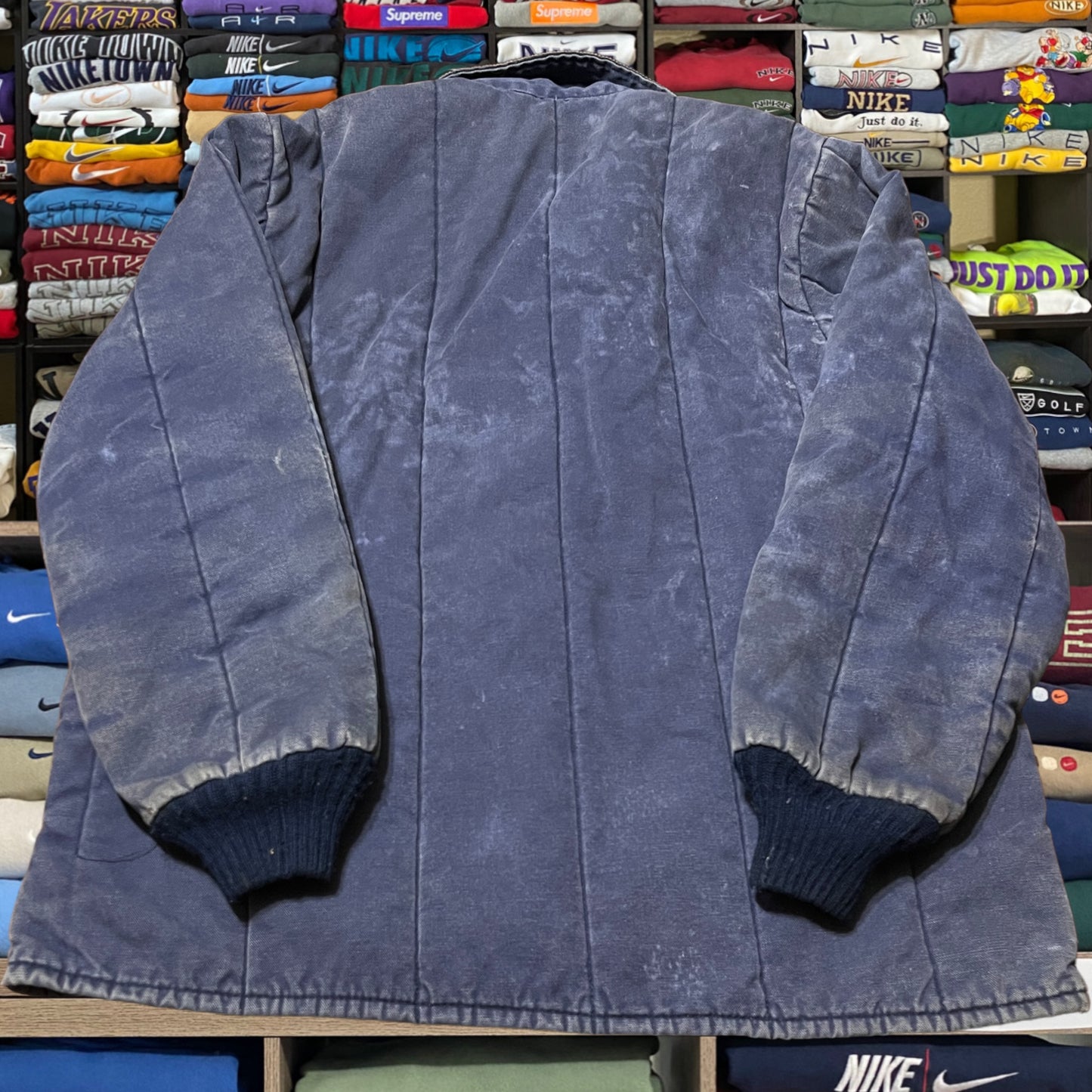 vintage 90s carhartt style jacket red interior sweater