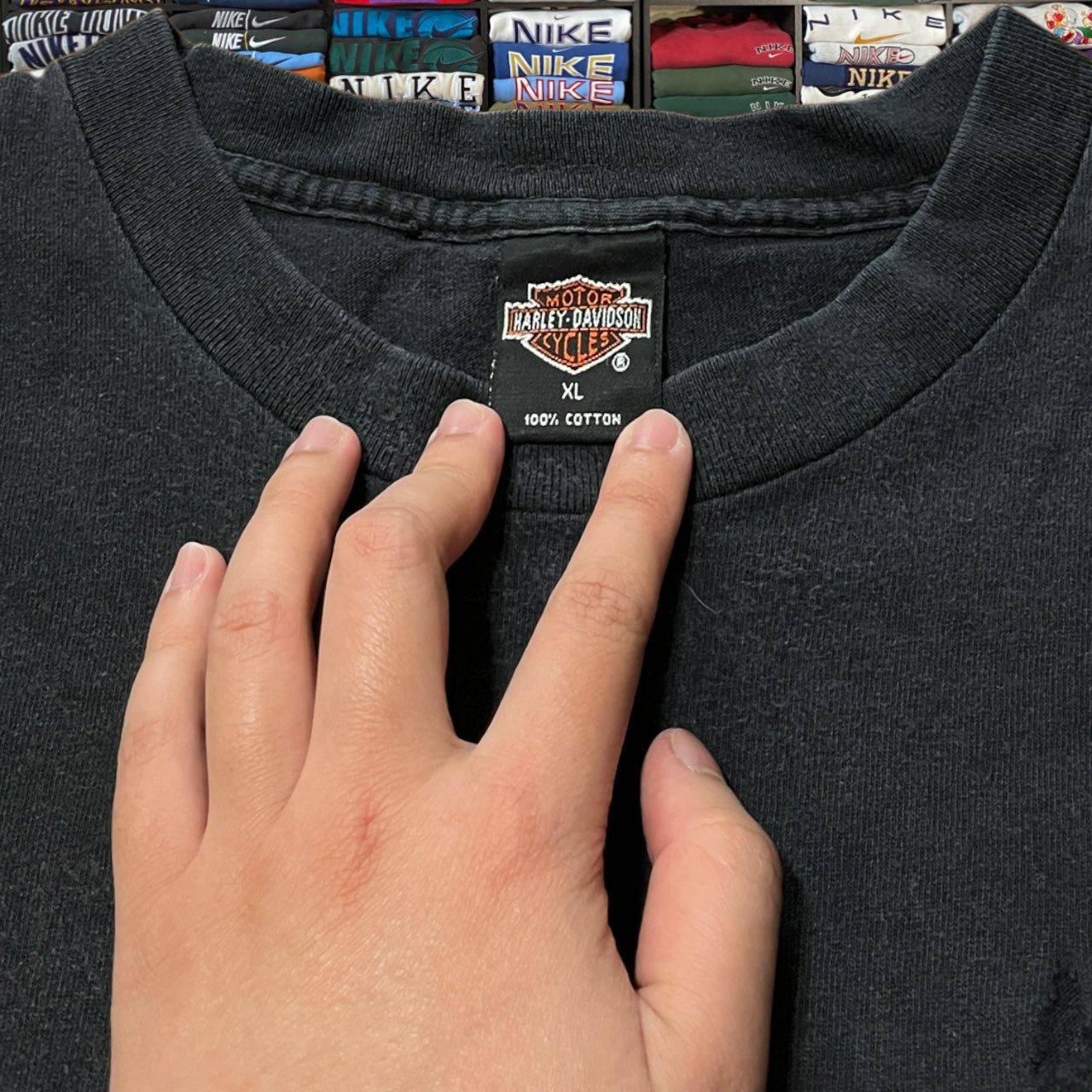 Vtg 90s Harley style motorcycle shirt