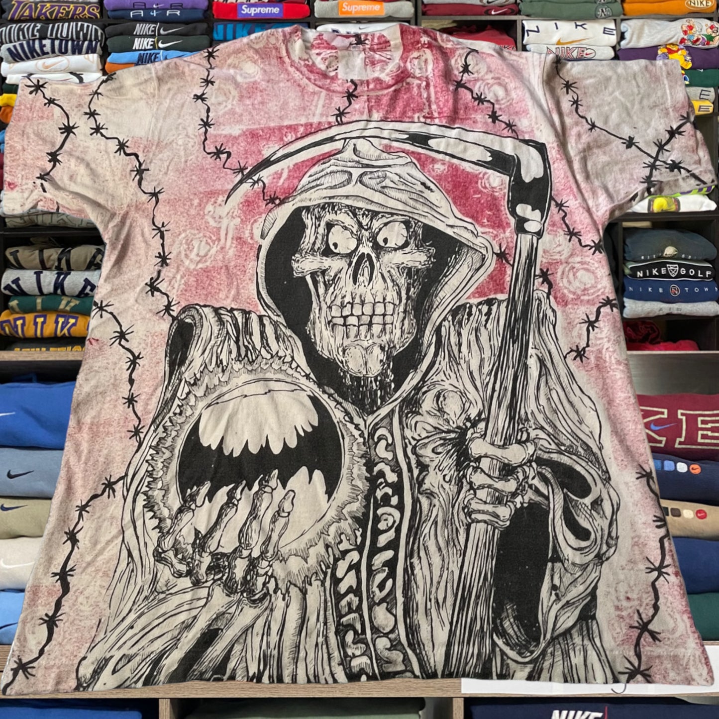 90s the grim reaper all over print