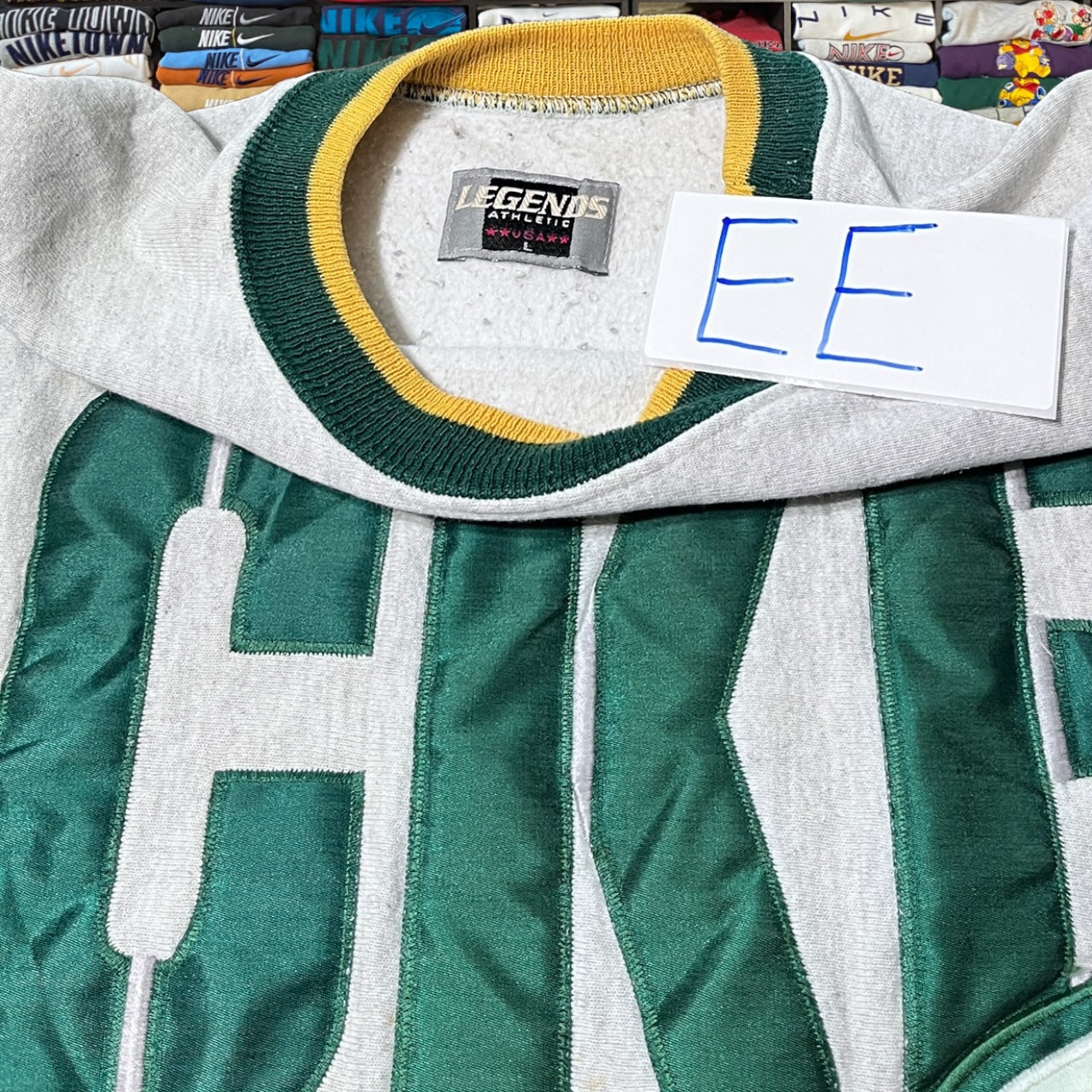 90s Green Bay packers nfl football cross body logo sweater
