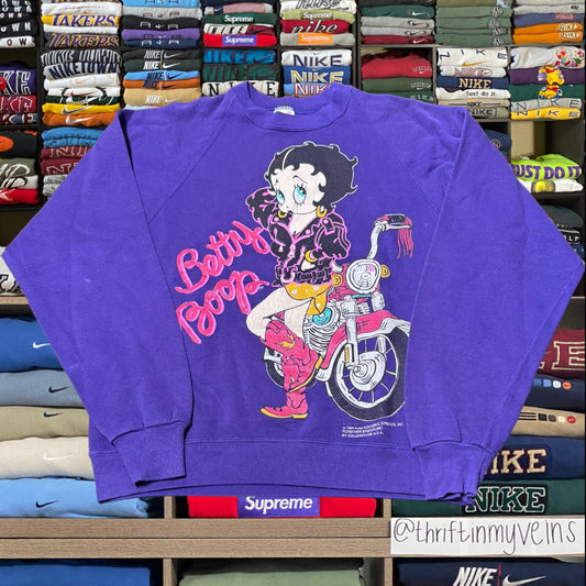90s Betty boop motorcycle sweater