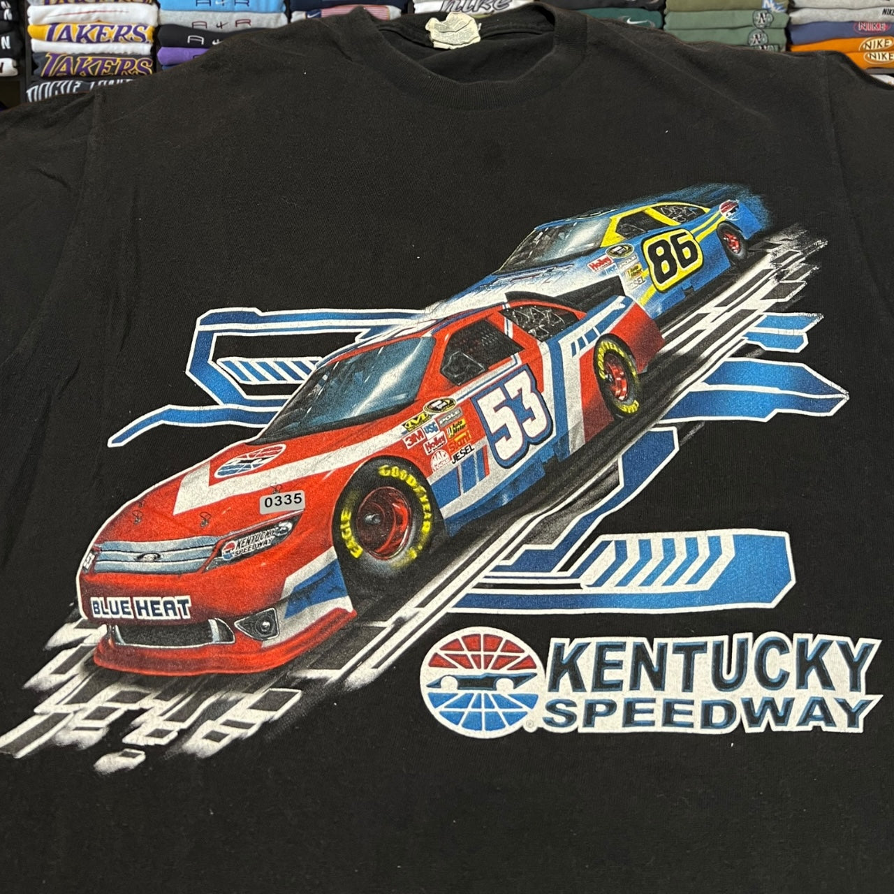 Y2K nascar graphic shirt