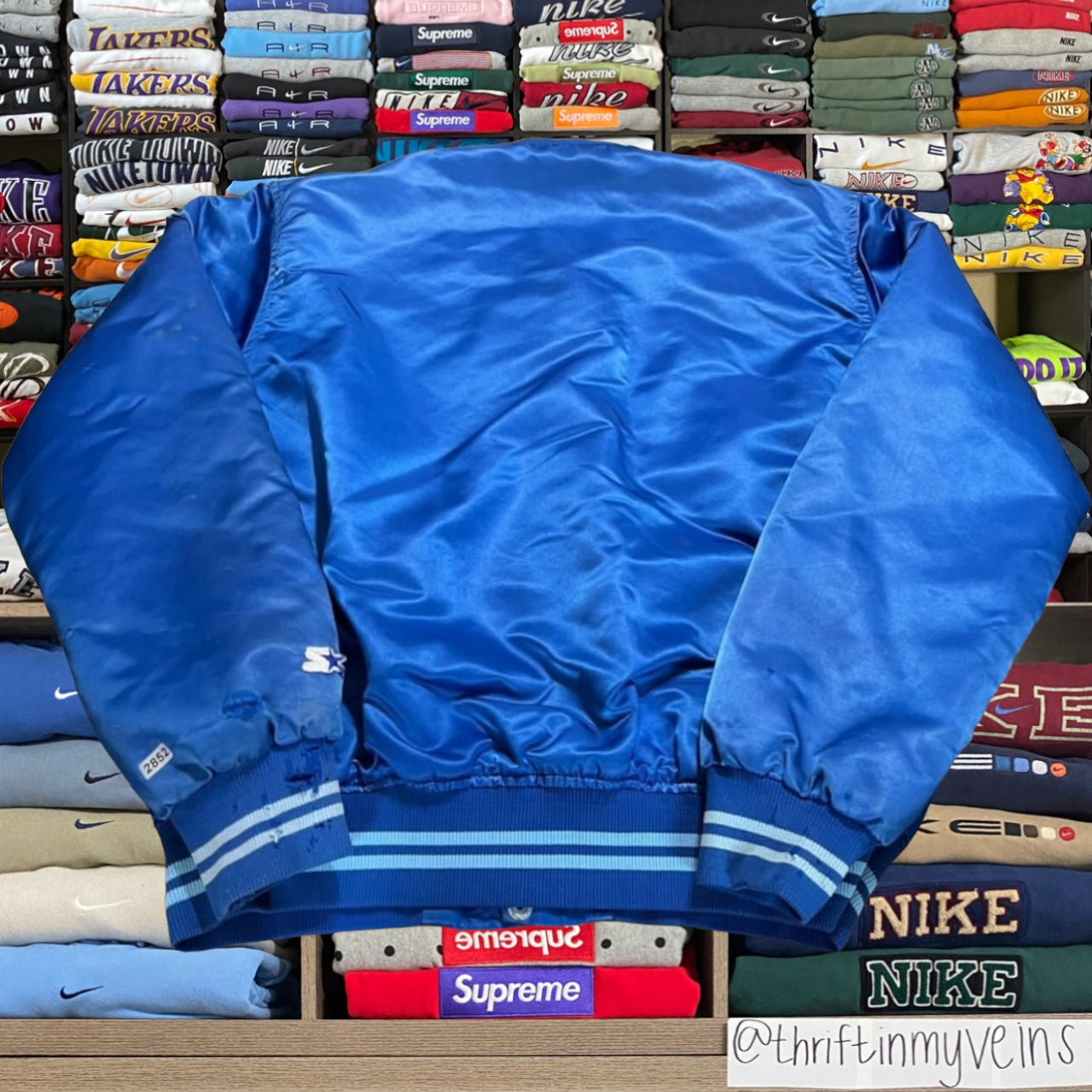 90s blue jays mlb baseball starter satin jacket