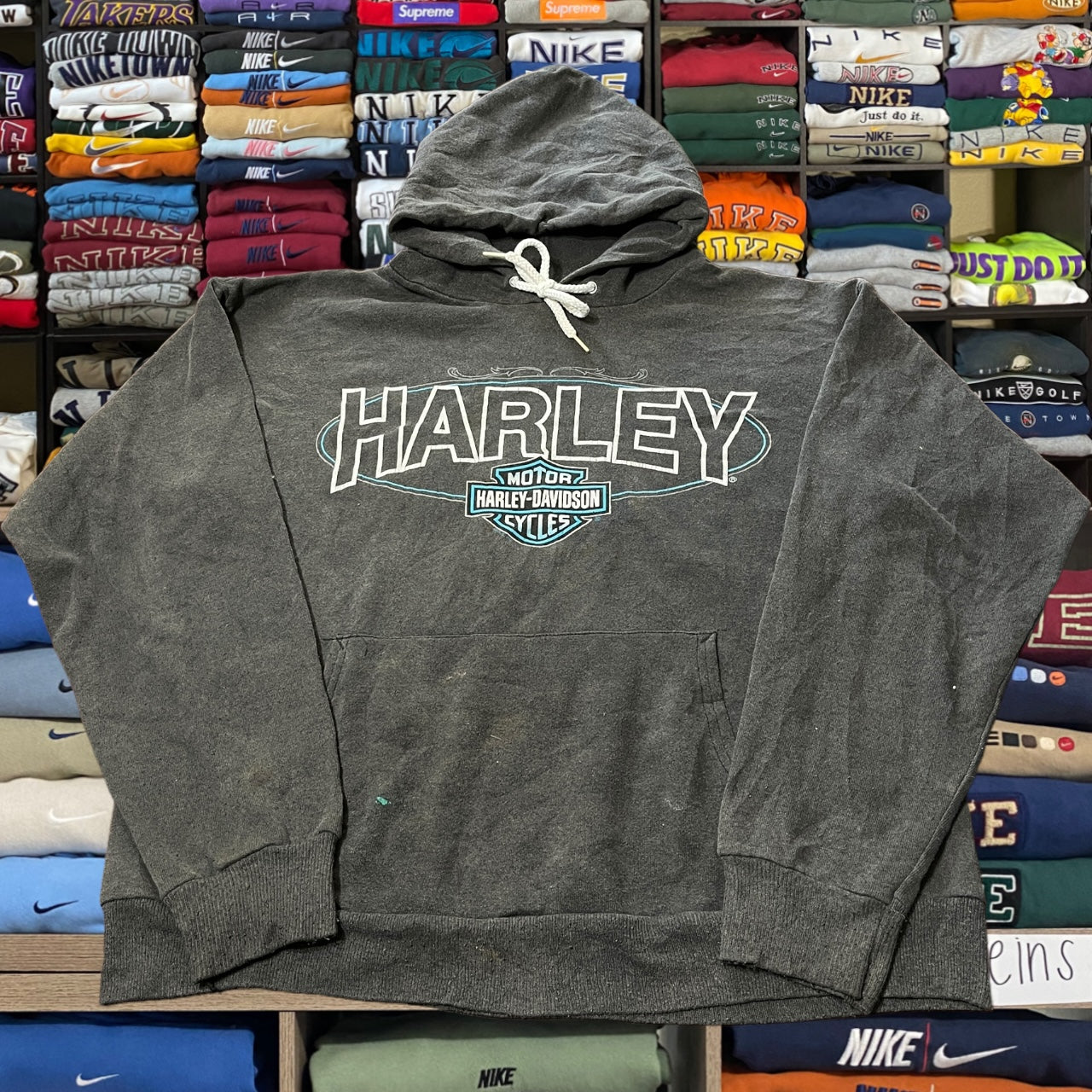 90s Harley Davidson biker motorcycle hoodie