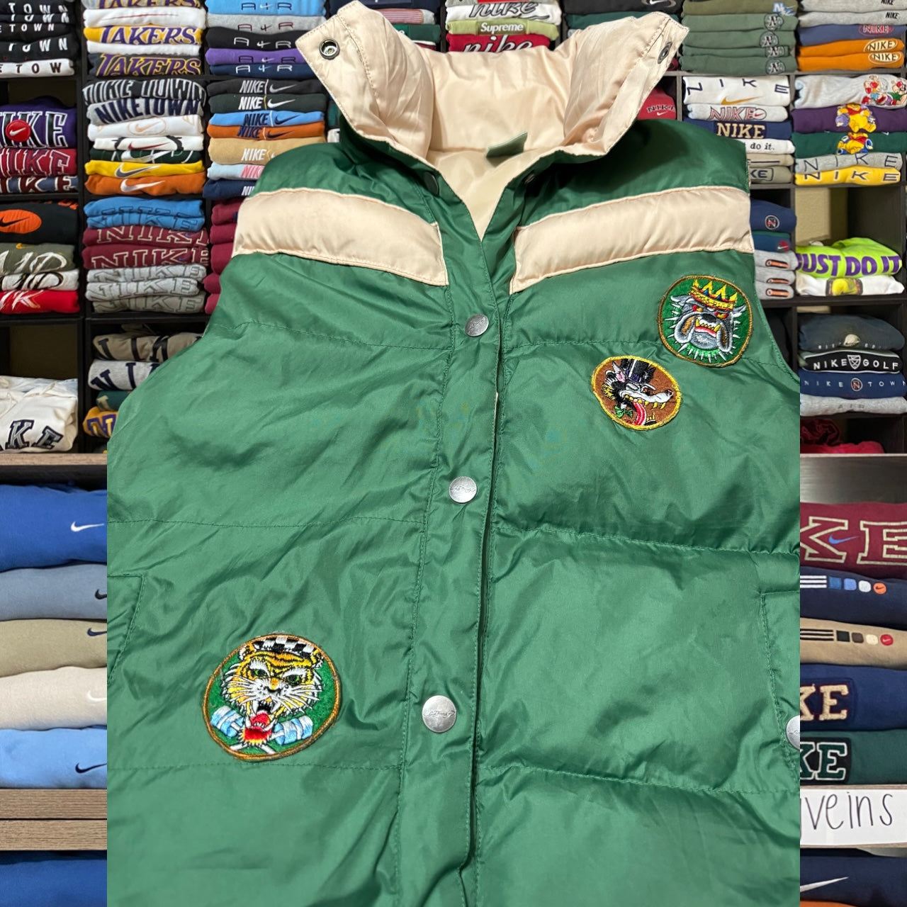 90s ed hardy puffer vest (medium)