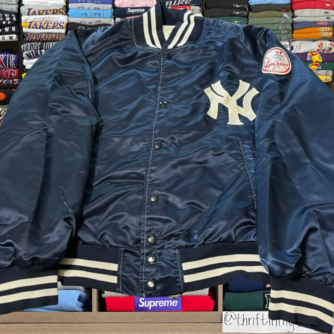 90s New York Yankees mlb baseball satin jacket