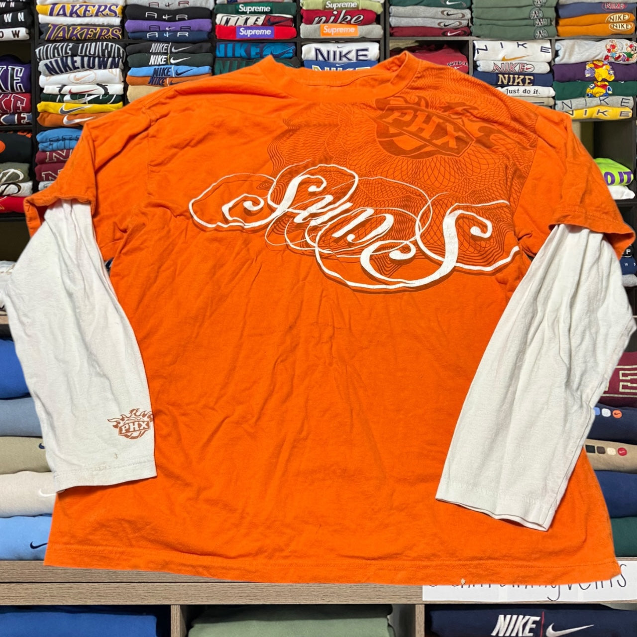 y2k phoenix suns nba basketball long sleeve (Xxlarge)